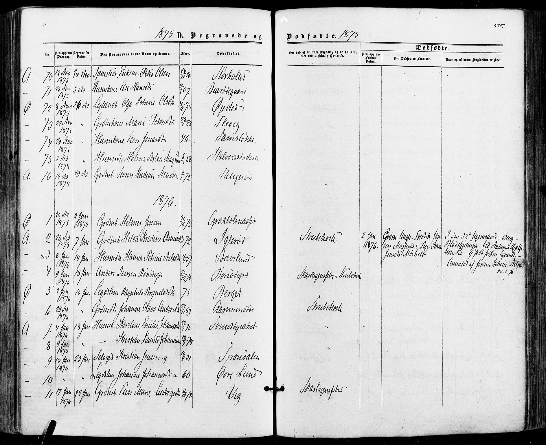 Aremark prestekontor Kirkebøker, SAO/A-10899/F/Fc/L0004: Parish register (official) no. III 4, 1866-1877, p. 629-630