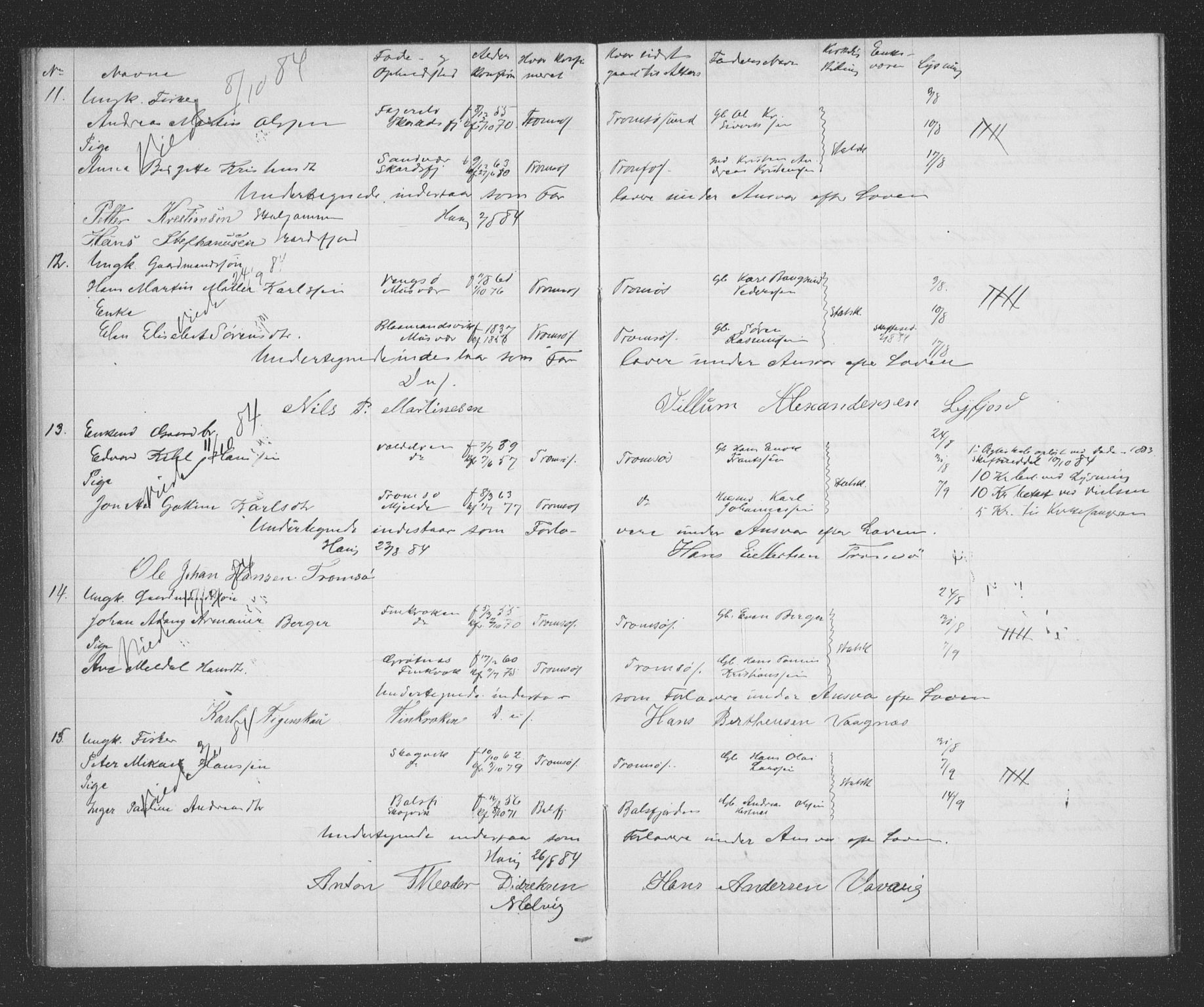 Tromsøysund sokneprestkontor, AV/SATØ-S-1304/H/Hc/L0056: Banns register no. 56, 1880-1887