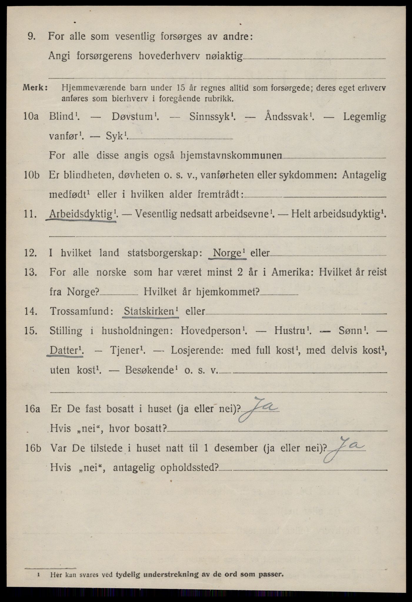 SAT, 1920 census for Kornstad, 1920, p. 1932