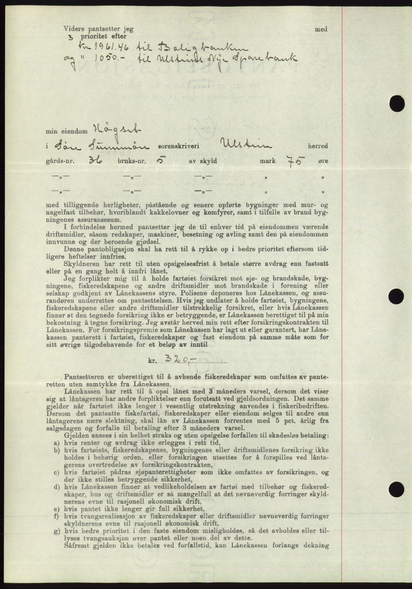 Søre Sunnmøre sorenskriveri, AV/SAT-A-4122/1/2/2C/L0060: Mortgage book no. 54, 1935-1936, Deed date: 13.05.1936