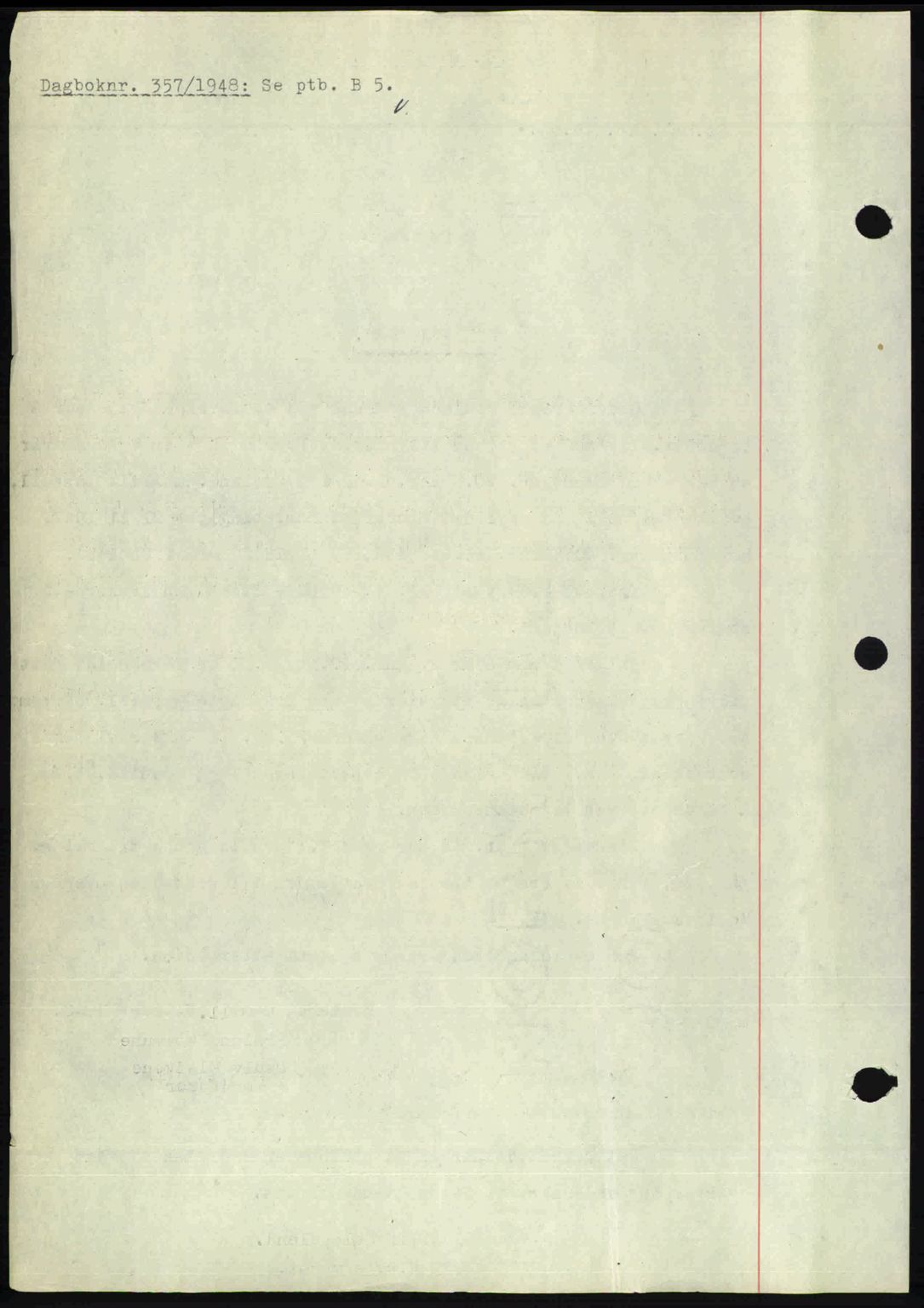 Nedenes sorenskriveri, SAK/1221-0006/G/Gb/Gba/L0059: Mortgage book no. A11, 1948-1948, Diary no: : 357/1948