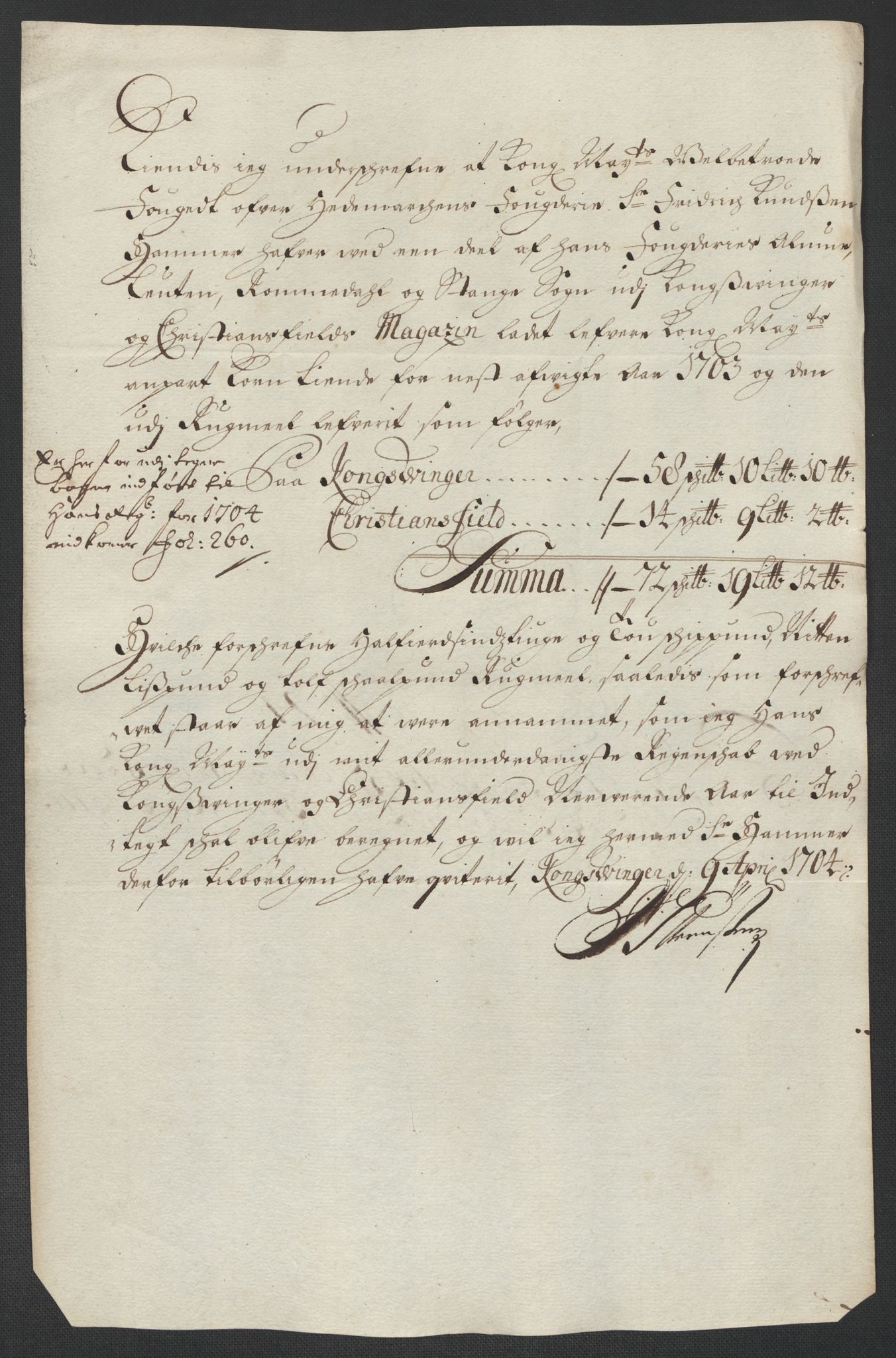 Rentekammeret inntil 1814, Reviderte regnskaper, Fogderegnskap, AV/RA-EA-4092/R16/L1041: Fogderegnskap Hedmark, 1703-1704, p. 198