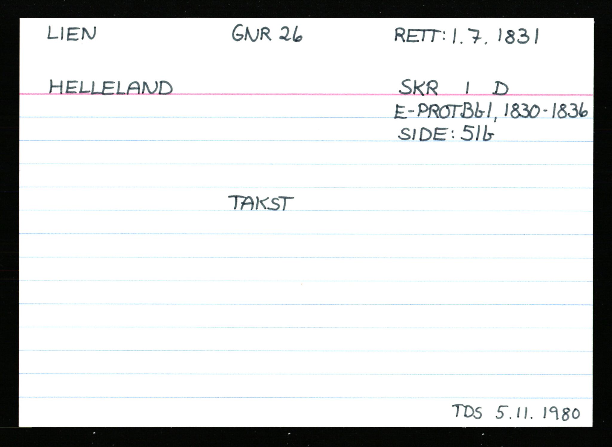 Statsarkivet i Stavanger, AV/SAST-A-101971/03/Y/Ym/L0035: Åstedskort sortert etter gårdsnavn: Leiranger - Lindanger, 1600-1950, p. 419
