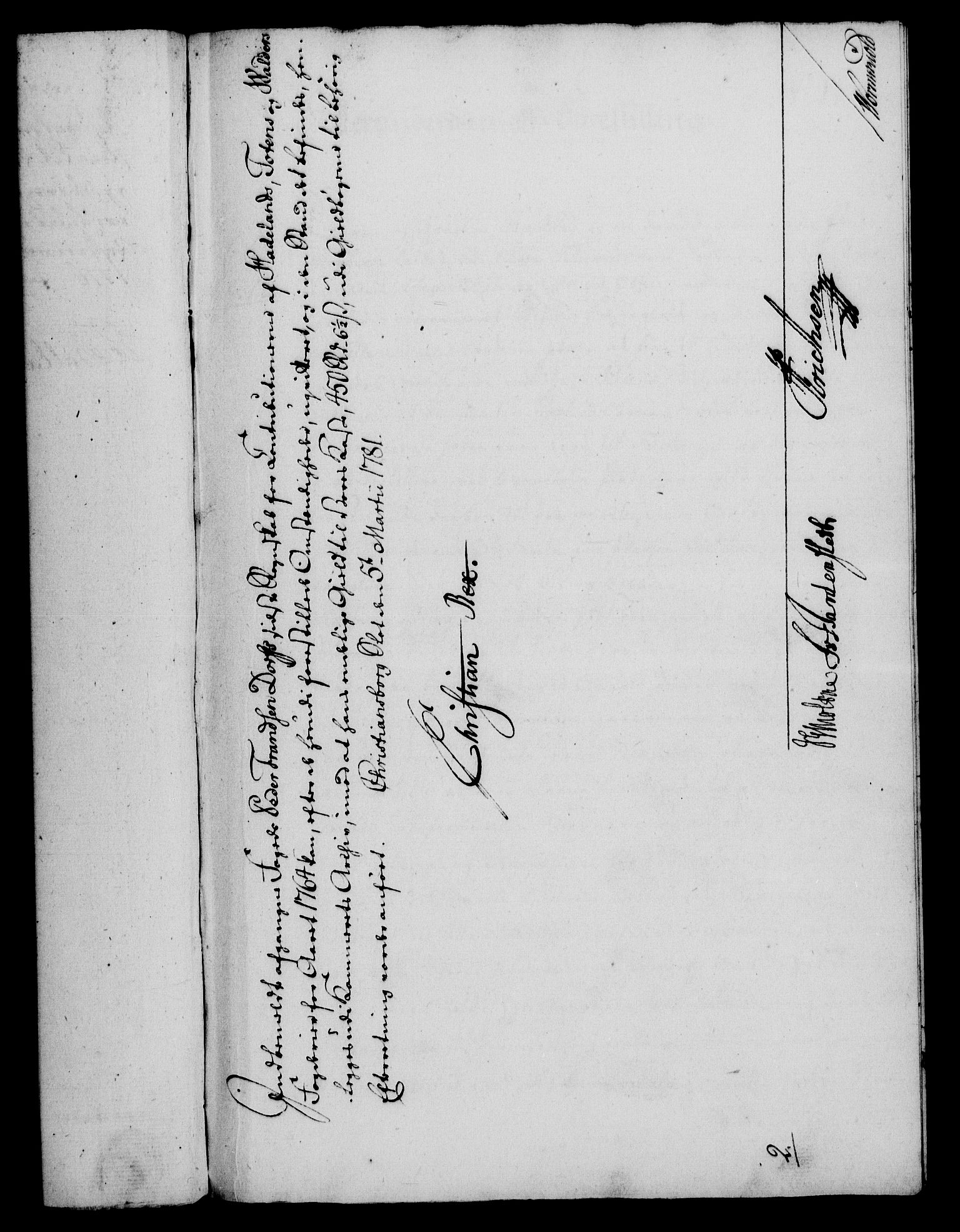 Rentekammeret, Kammerkanselliet, RA/EA-3111/G/Gf/Gfa/L0063: Norsk relasjons- og resolusjonsprotokoll (merket RK 52.63), 1781, p. 90