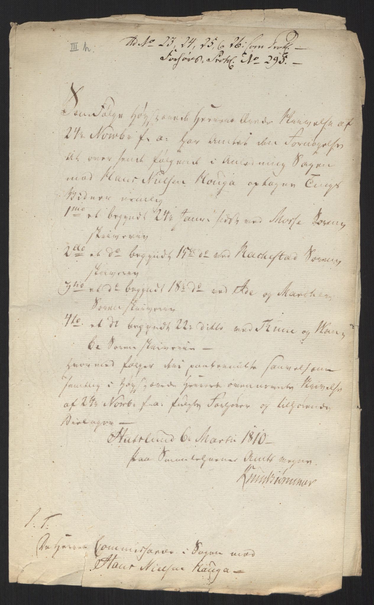 Justisdepartementet, Kommisjon i saken mot Hans Nielsen Hauge 1804, AV/RA-S-1151/D/L0004: Hans Nielsen Hauges sak, 1813, p. 314