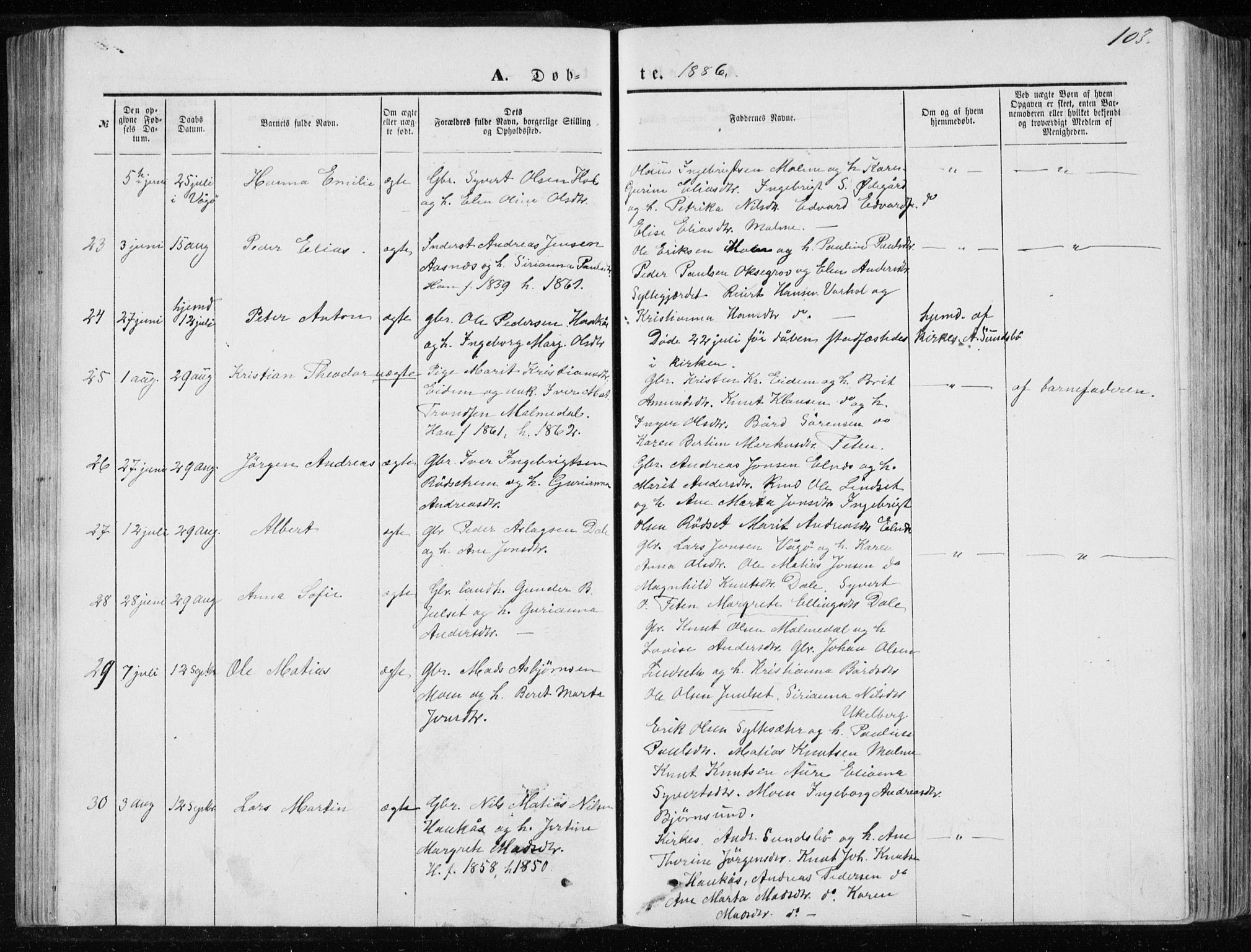 Ministerialprotokoller, klokkerbøker og fødselsregistre - Møre og Romsdal, AV/SAT-A-1454/565/L0754: Parish register (copy) no. 565C03, 1870-1896, p. 103