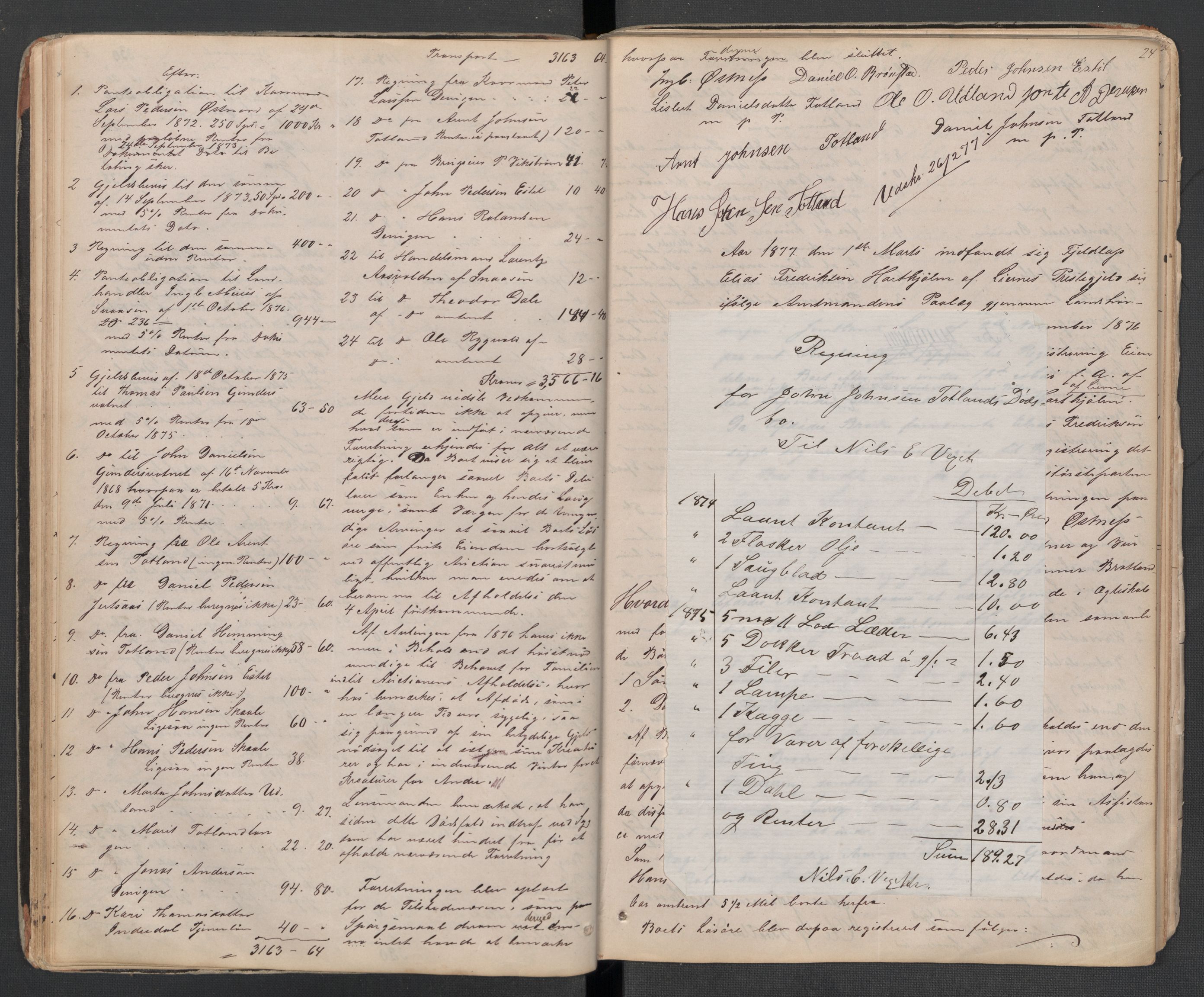 Lierne lensmannskontor - 1. avlevering, AV/SAT-A-1030/02/L0014: Dødsfalls-/ registreringsprotokoll, 1872-1905, p. 24