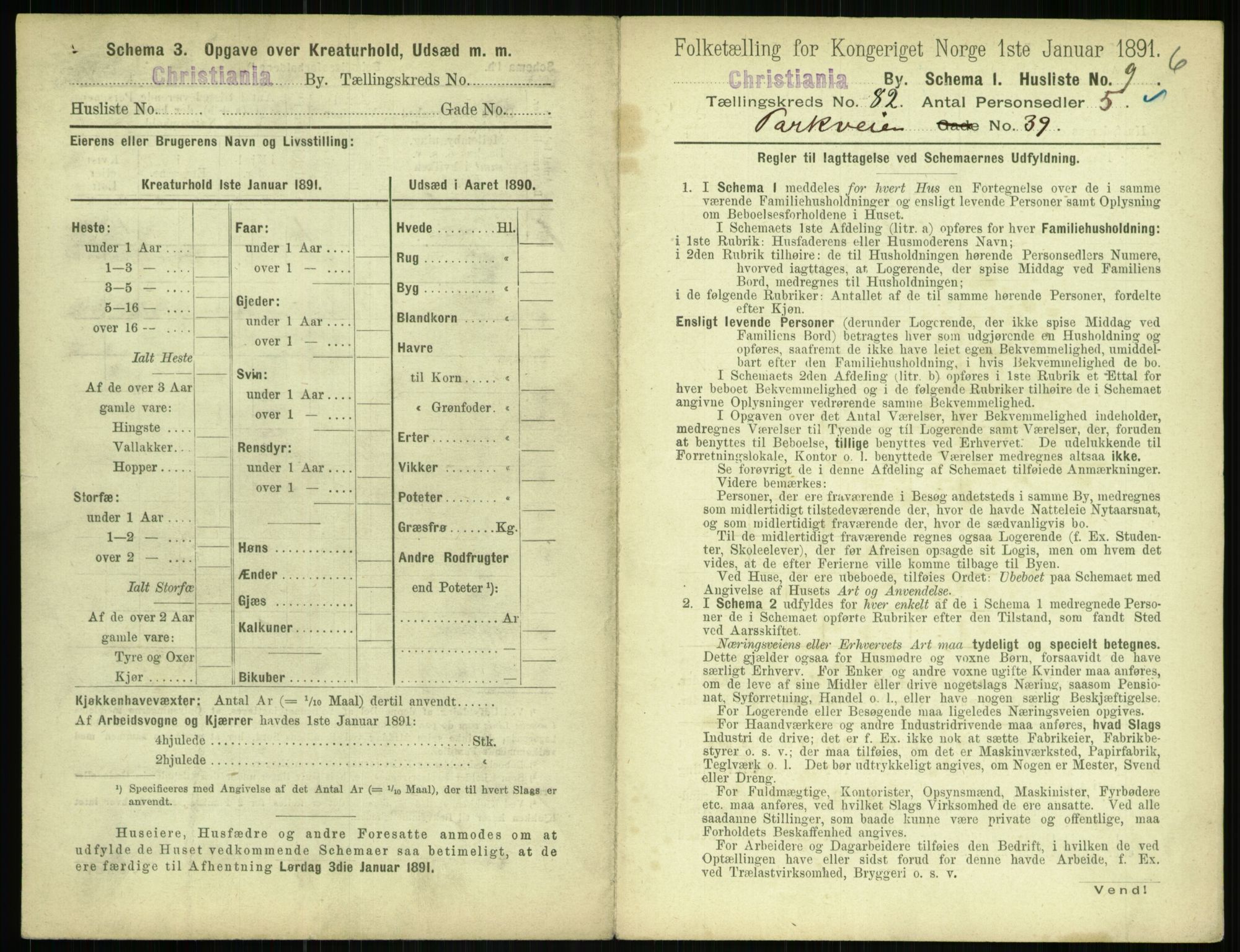 RA, 1891 census for 0301 Kristiania, 1891, p. 41895