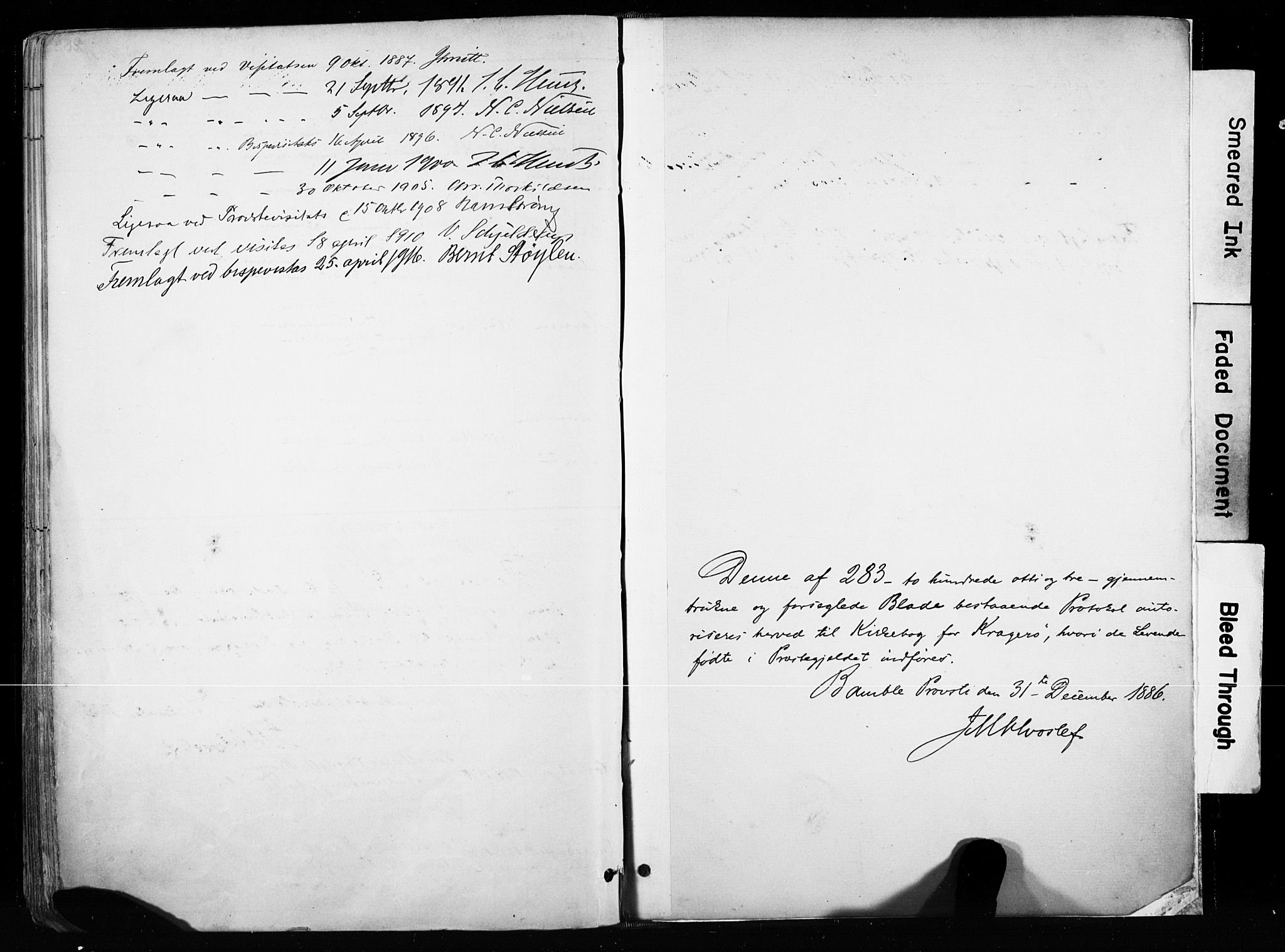 Kragerø kirkebøker, AV/SAKO-A-278/F/Fa/L0013: Parish register (official) no. 13, 1887-1915