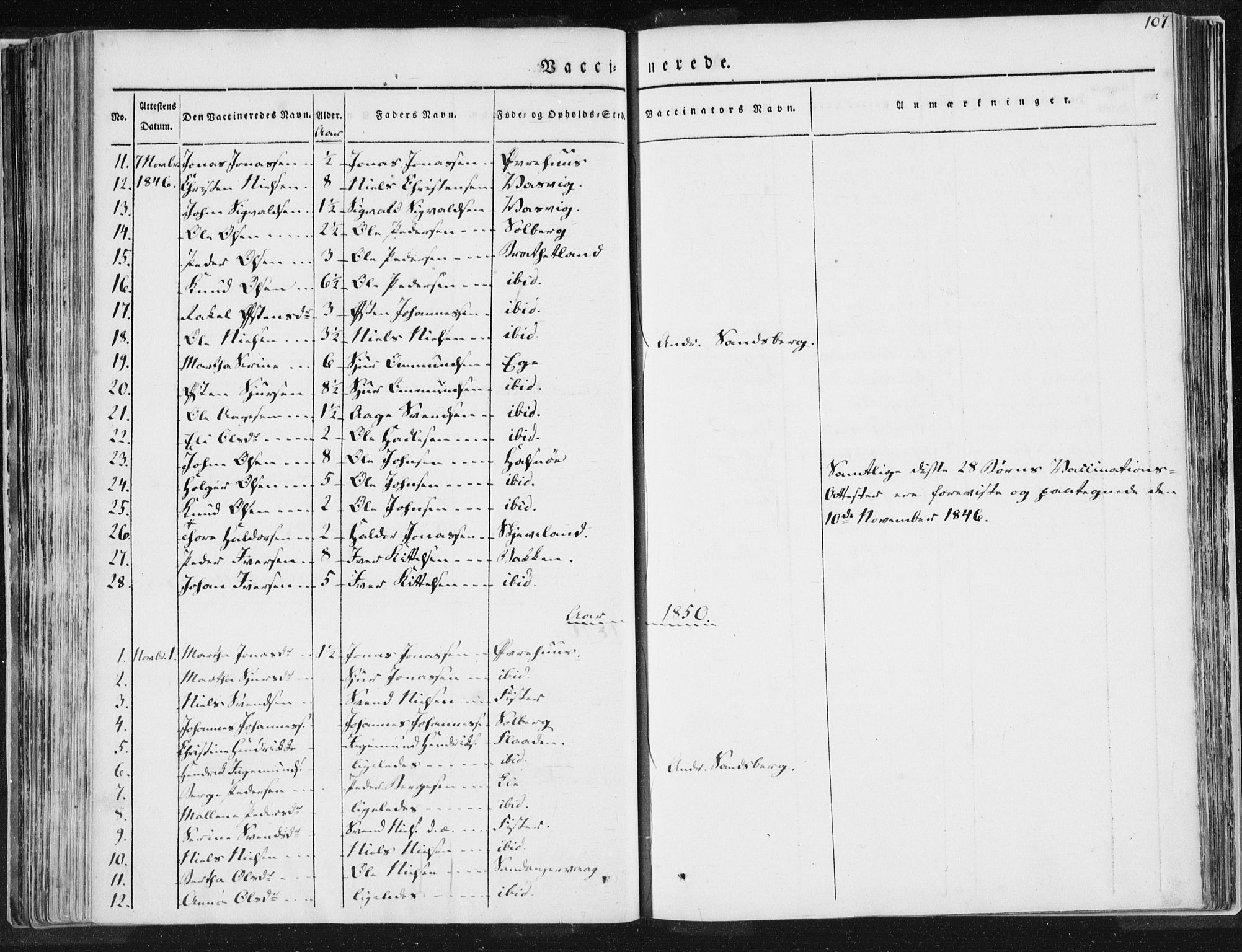 Hjelmeland sokneprestkontor, AV/SAST-A-101843/01/IV/L0007: Parish register (official) no. A 7, 1834-1850, p. 107