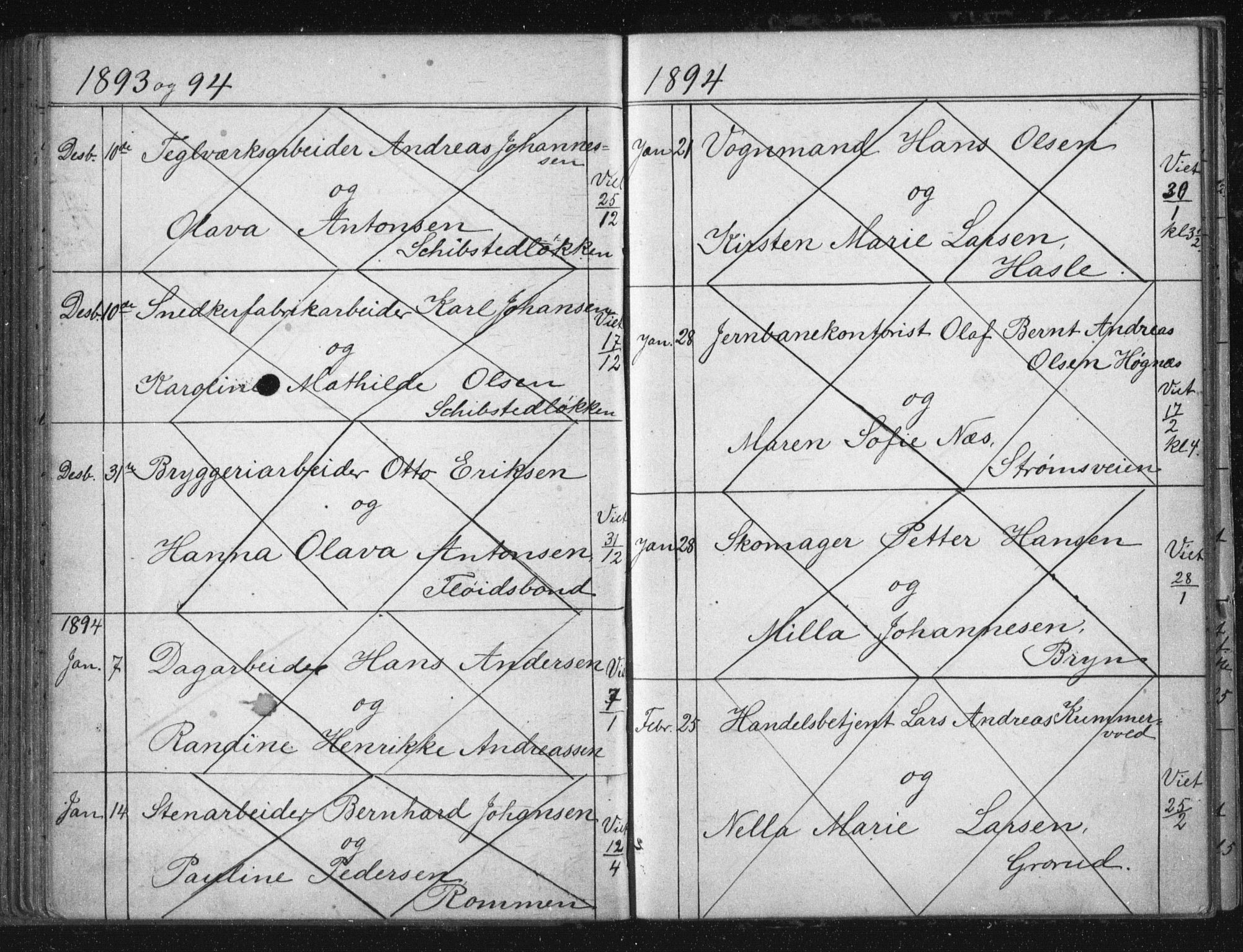 Østre Aker prestekontor Kirkebøker, SAO/A-10840/H/Ha/L0005: Banns register no. I 5, 1879-1899