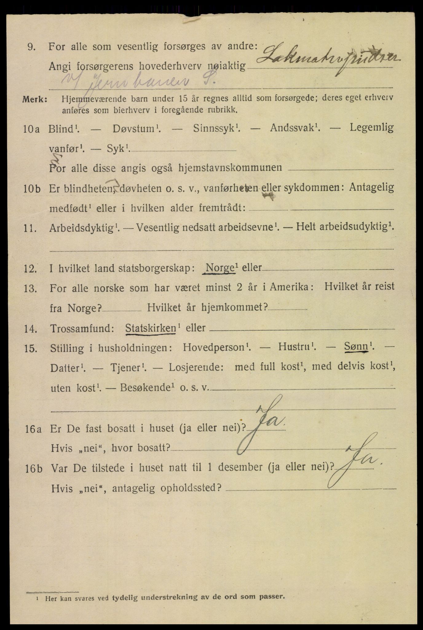 SAH, 1920 census for Gjøvik, 1920, p. 7821