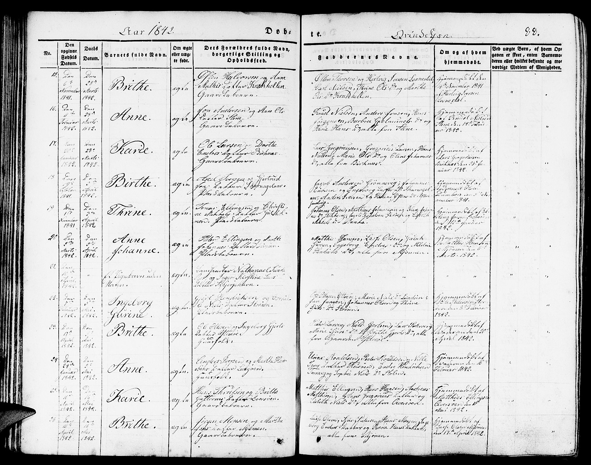 Gulen sokneprestembete, AV/SAB-A-80201/H/Haa/Haaa/L0020: Parish register (official) no. A 20, 1837-1847, p. 88