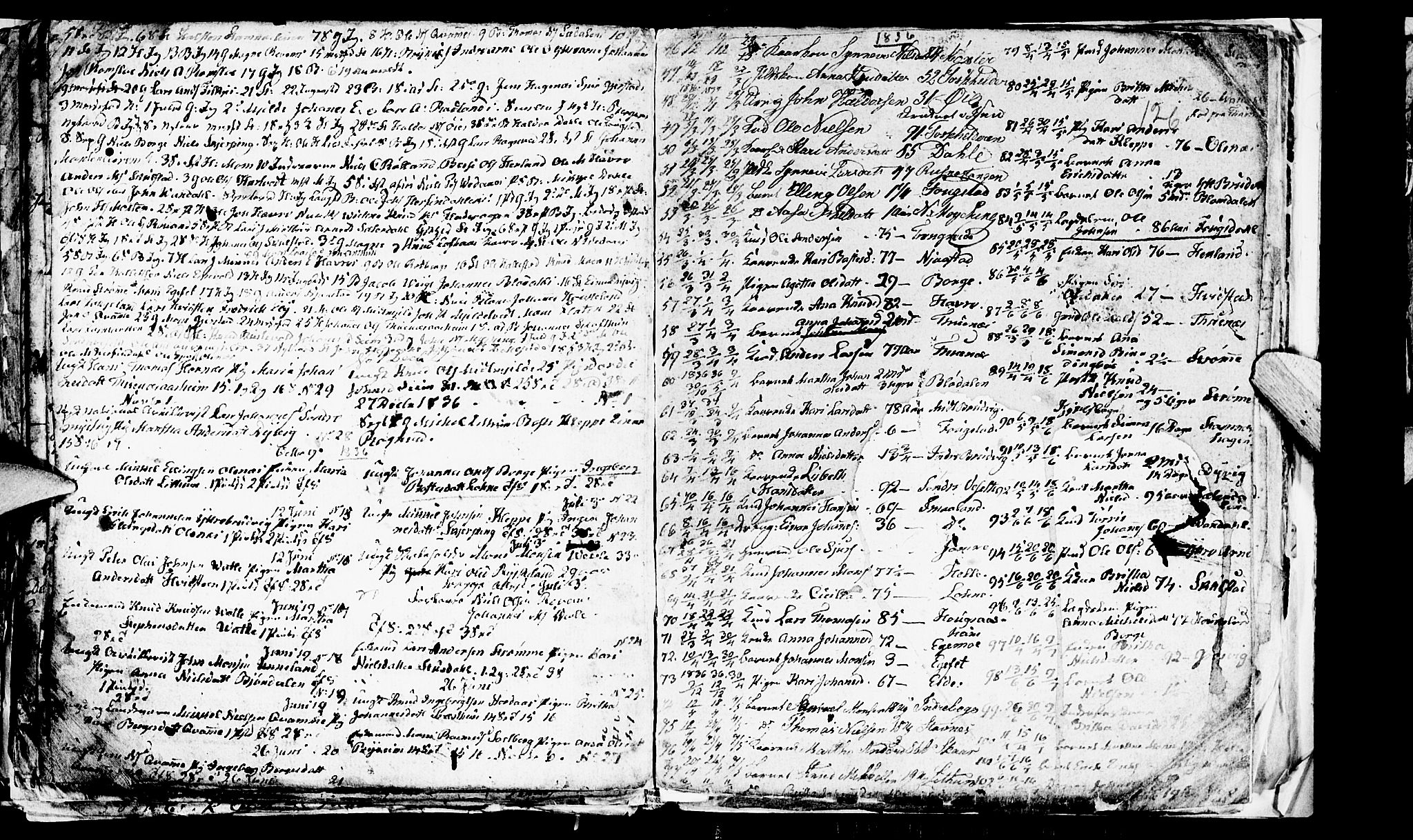 Haus sokneprestembete, SAB/A-75601/H/Hab: Parish register (copy) no. A 1, 1830-1855, p. 126