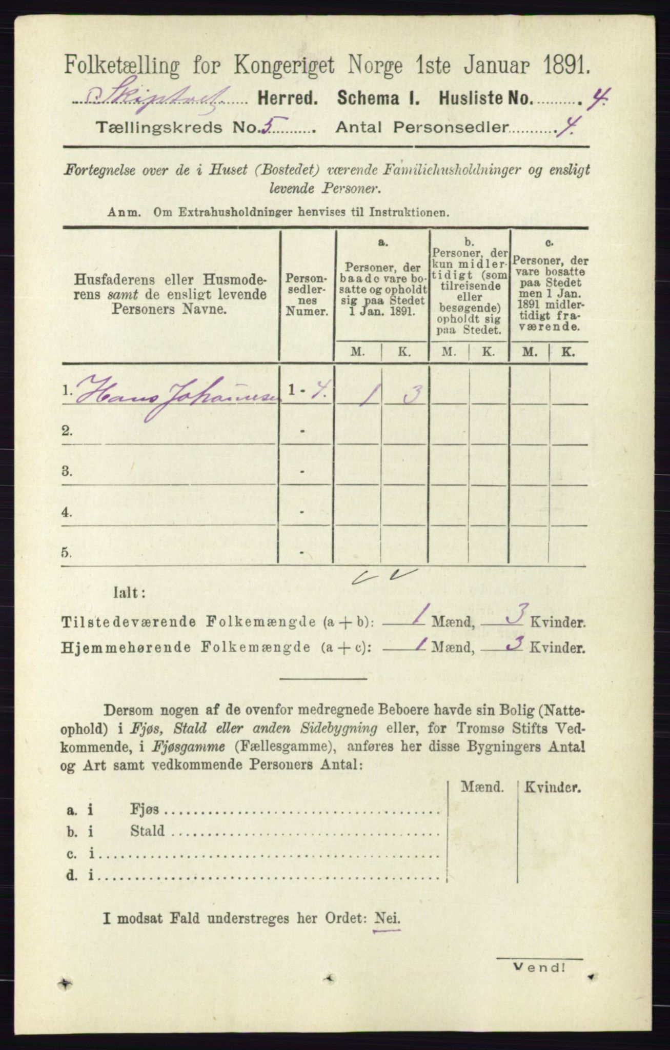 RA, 1891 census for 0127 Skiptvet, 1891, p. 2578