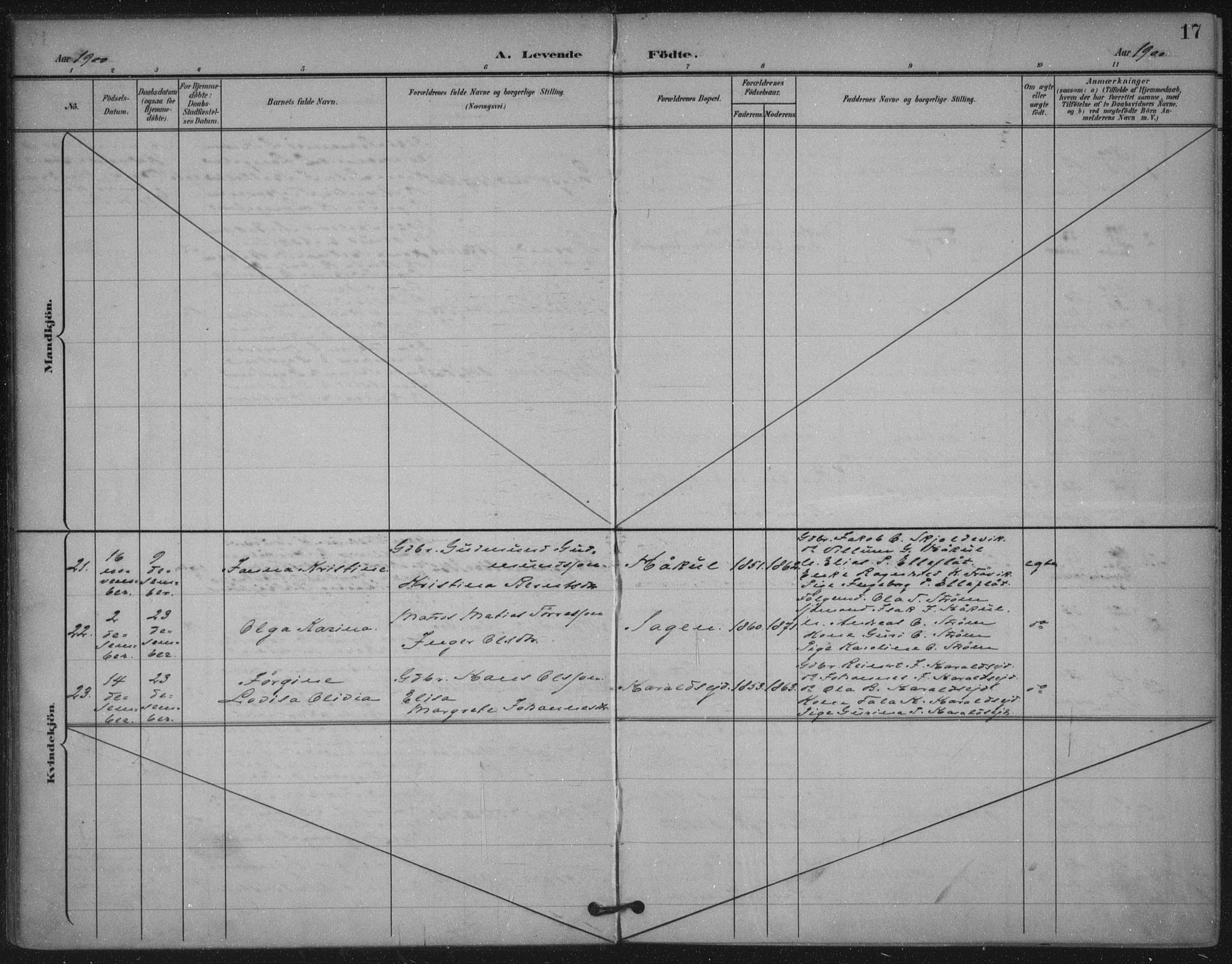 Skjold sokneprestkontor, AV/SAST-A-101847/H/Ha/Haa/L0011: Parish register (official) no. A 11, 1897-1914, p. 17