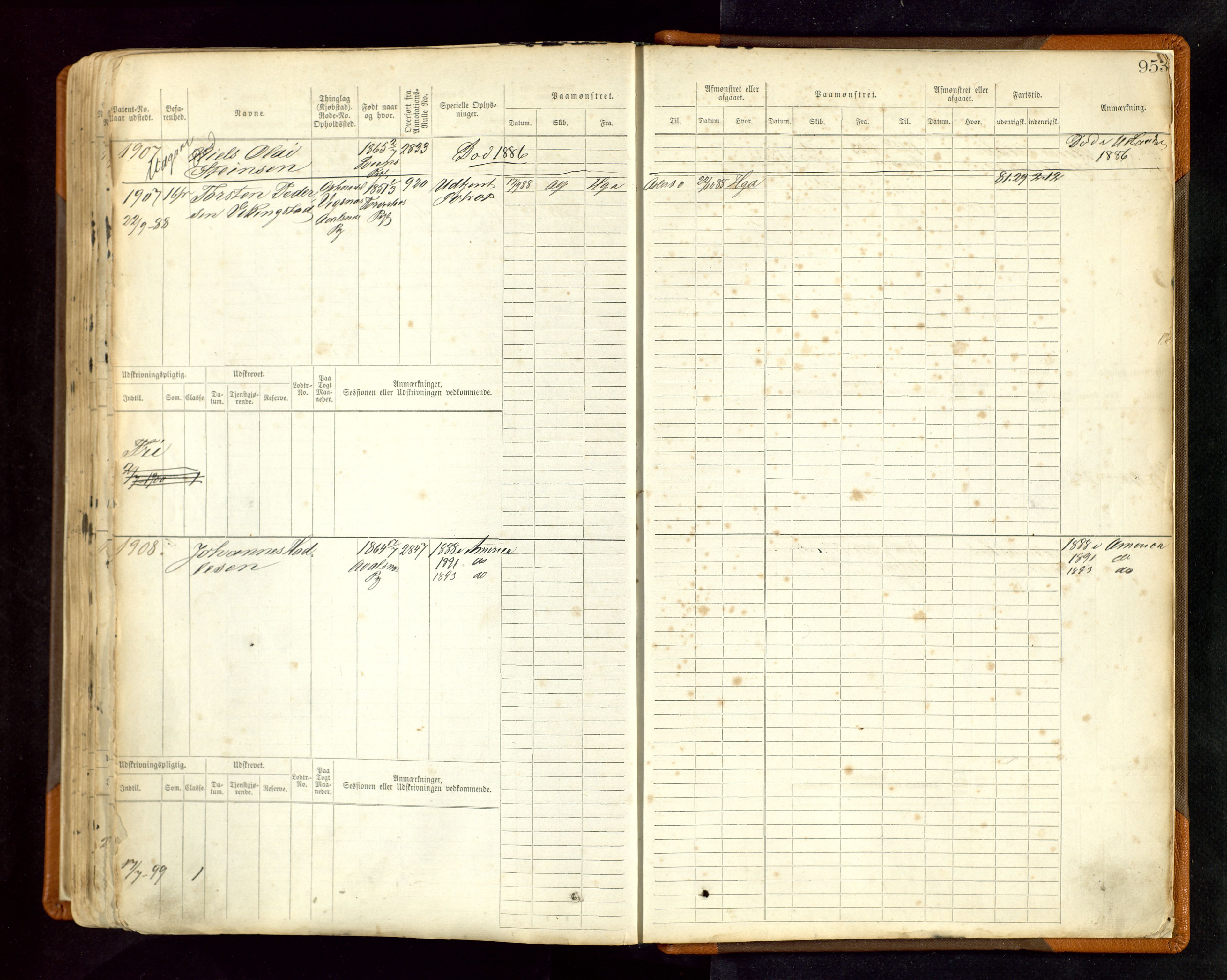 Haugesund sjømannskontor, AV/SAST-A-102007/F/Fb/Fbb/L0004: Sjøfartsrulle Haugesund krets nr. 1-1922, 1868-1948, p. 953