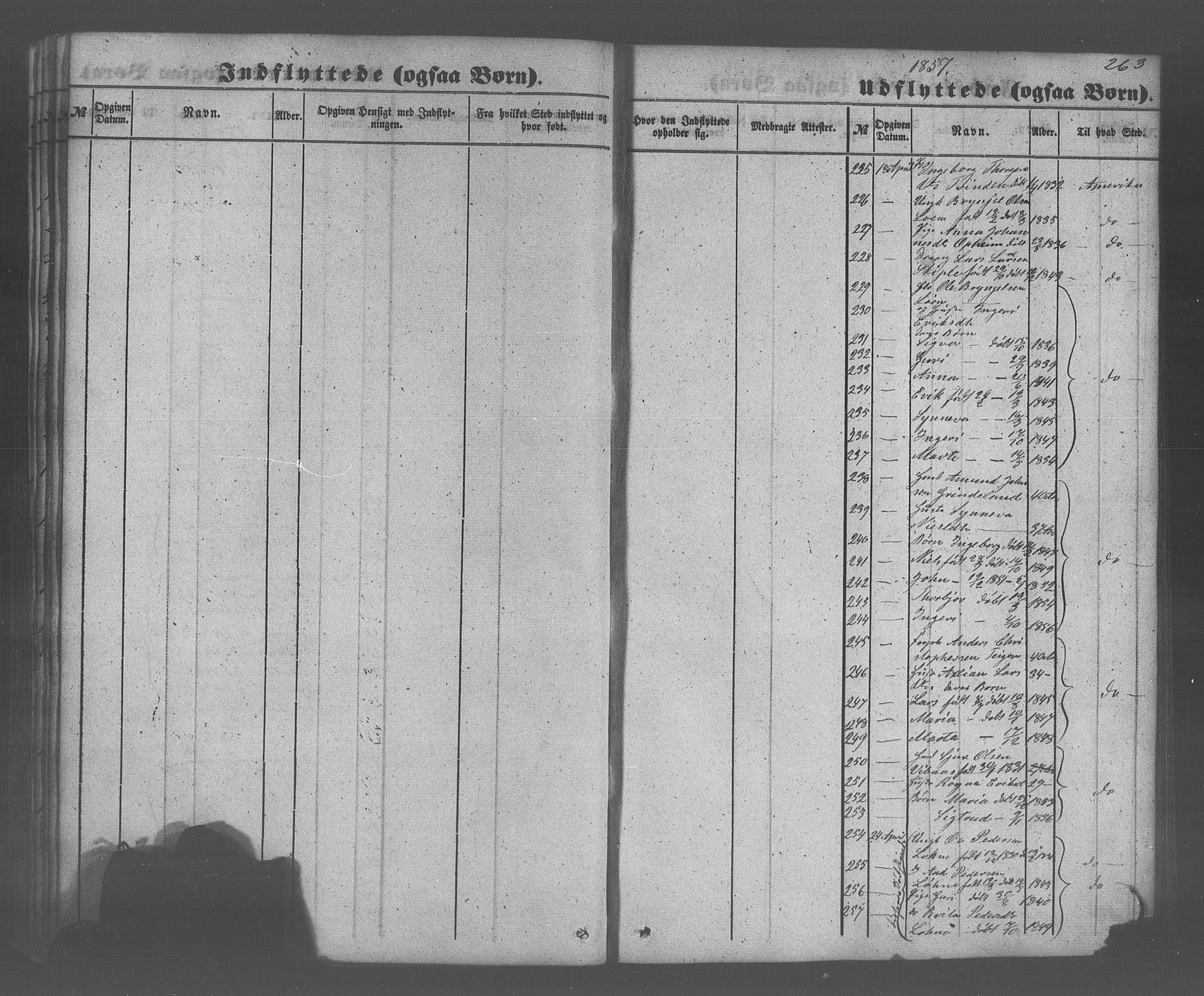 Voss sokneprestembete, AV/SAB-A-79001/H/Haa: Parish register (official) no. A 20, 1855-1886, p. 263