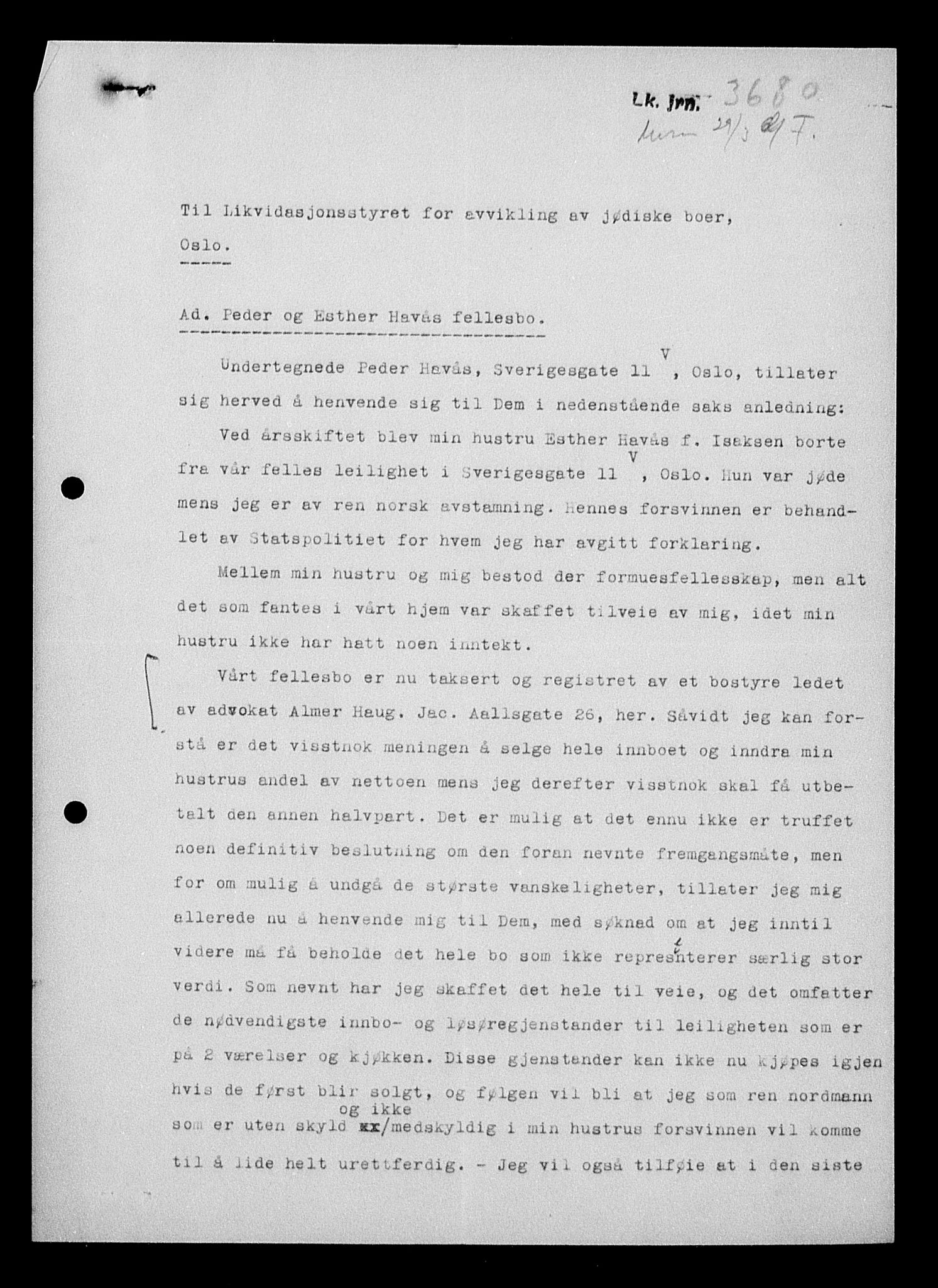 Justisdepartementet, Tilbakeføringskontoret for inndratte formuer, AV/RA-S-1564/H/Hc/Hcc/L0942: --, 1945-1947, p. 939