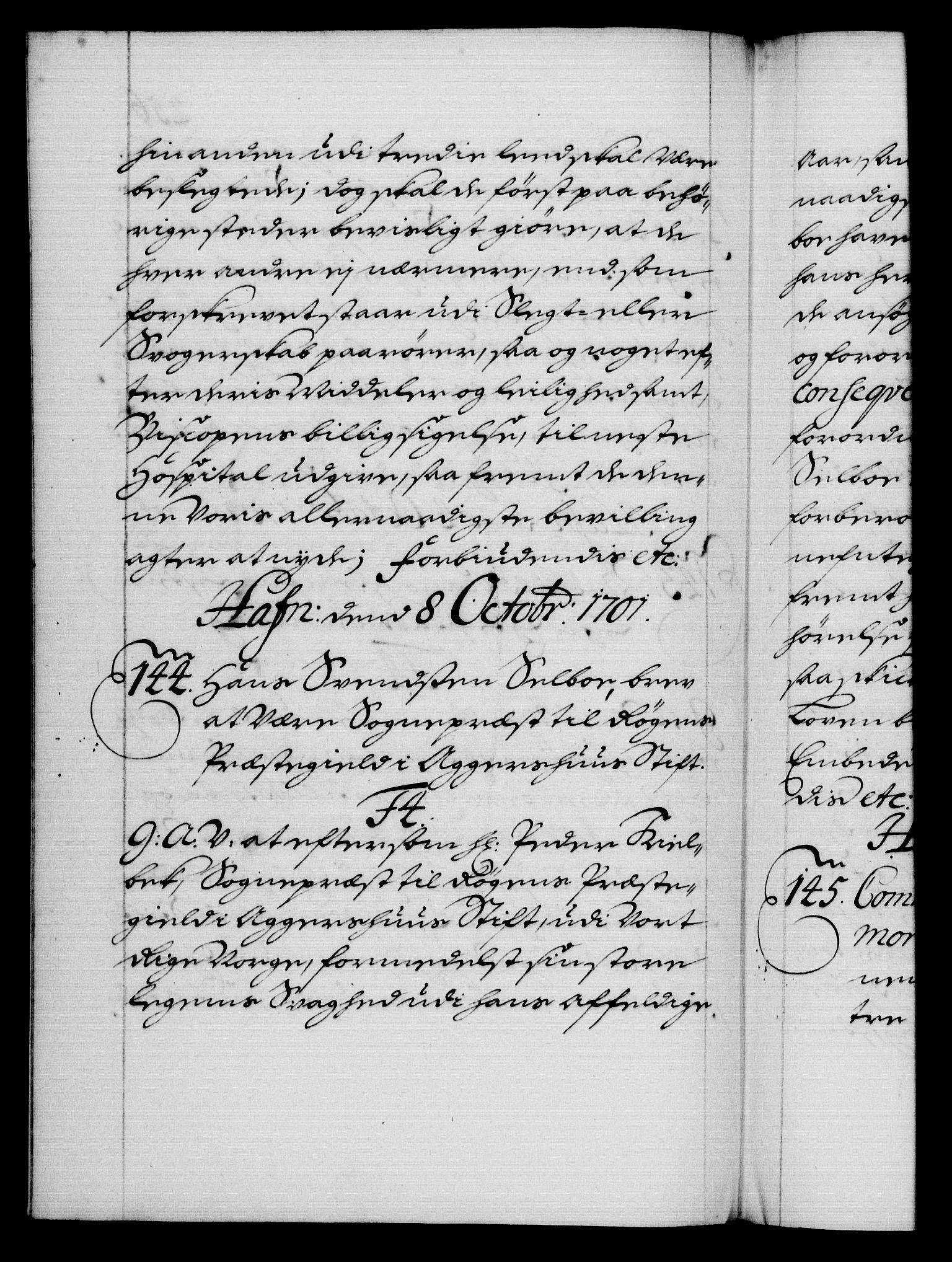 Danske Kanselli 1572-1799, AV/RA-EA-3023/F/Fc/Fca/Fcaa/L0018: Norske registre, 1699-1703, p. 256b