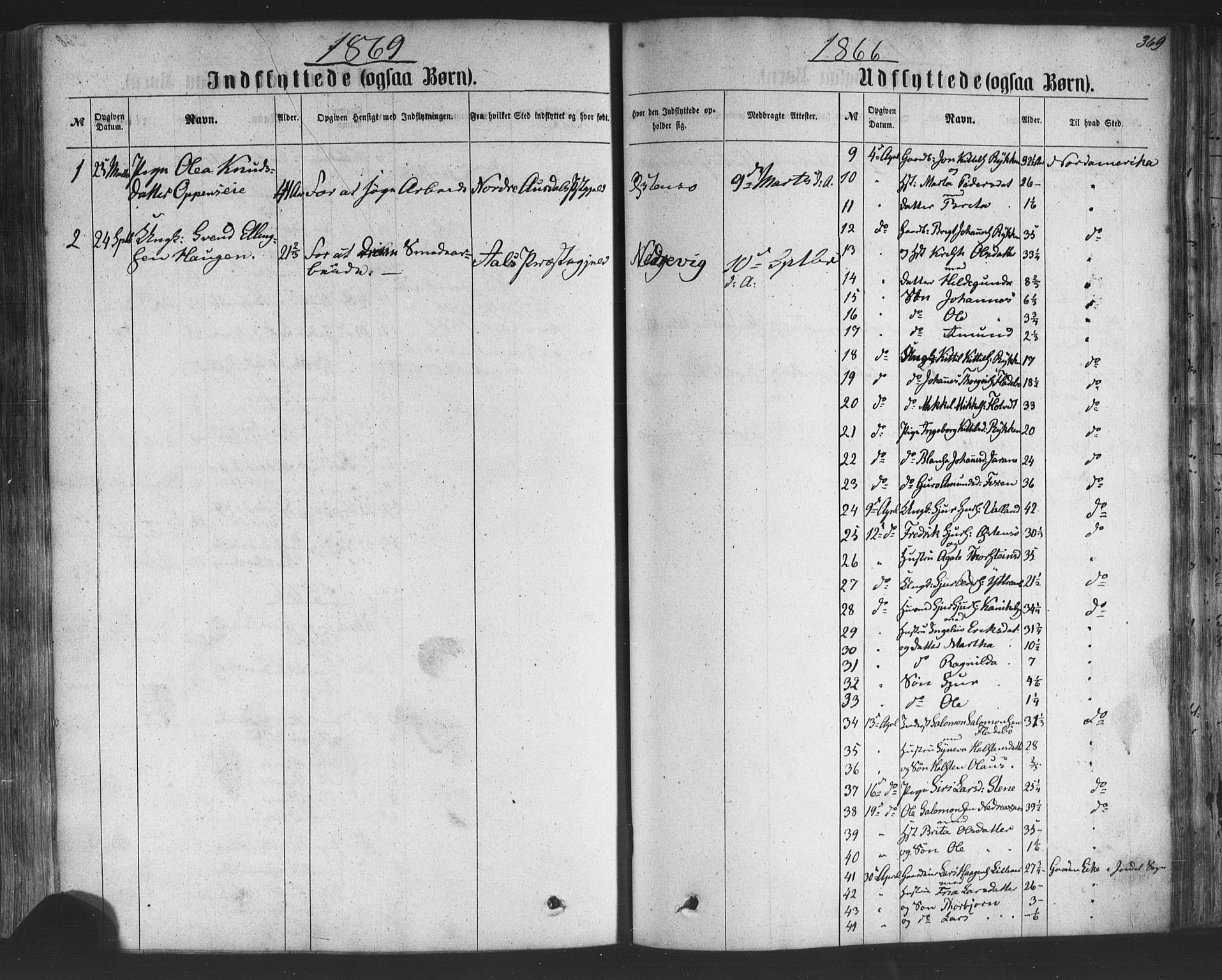 Kvam sokneprestembete, SAB/A-76201/H/Haa: Parish register (official) no. A 9, 1864-1879, p. 369