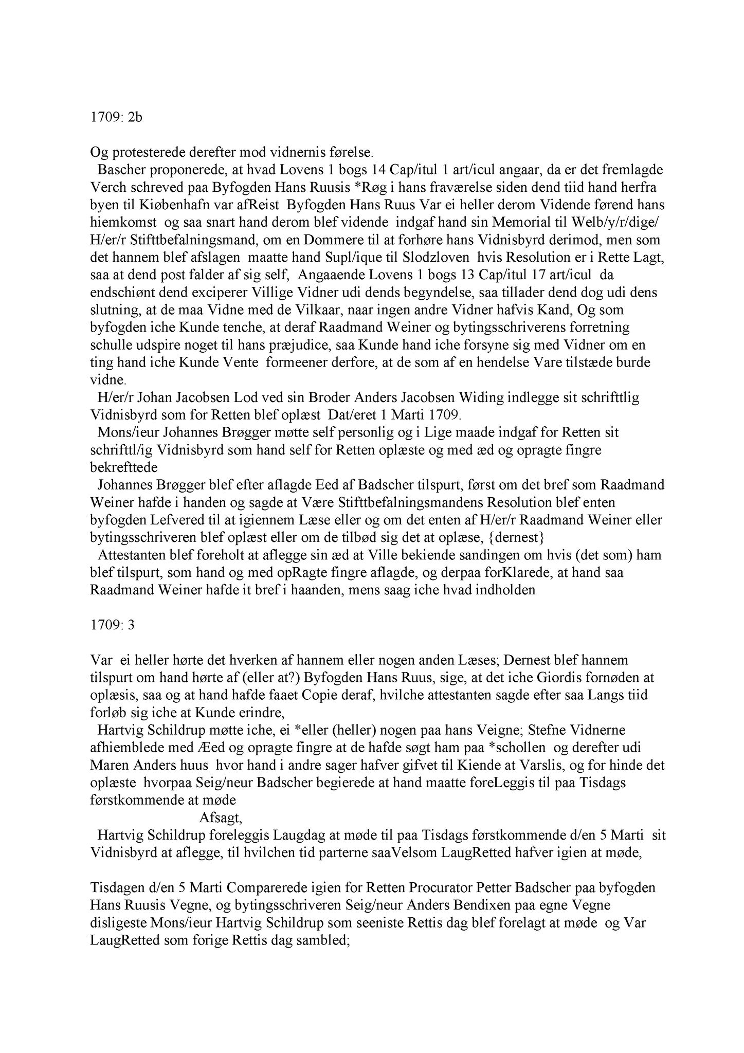 Samling av fulltekstavskrifter, SAB/FULLTEKST/A/12/0133: Nordhordland sorenskriveri, tingbok nr. A 31, 1709