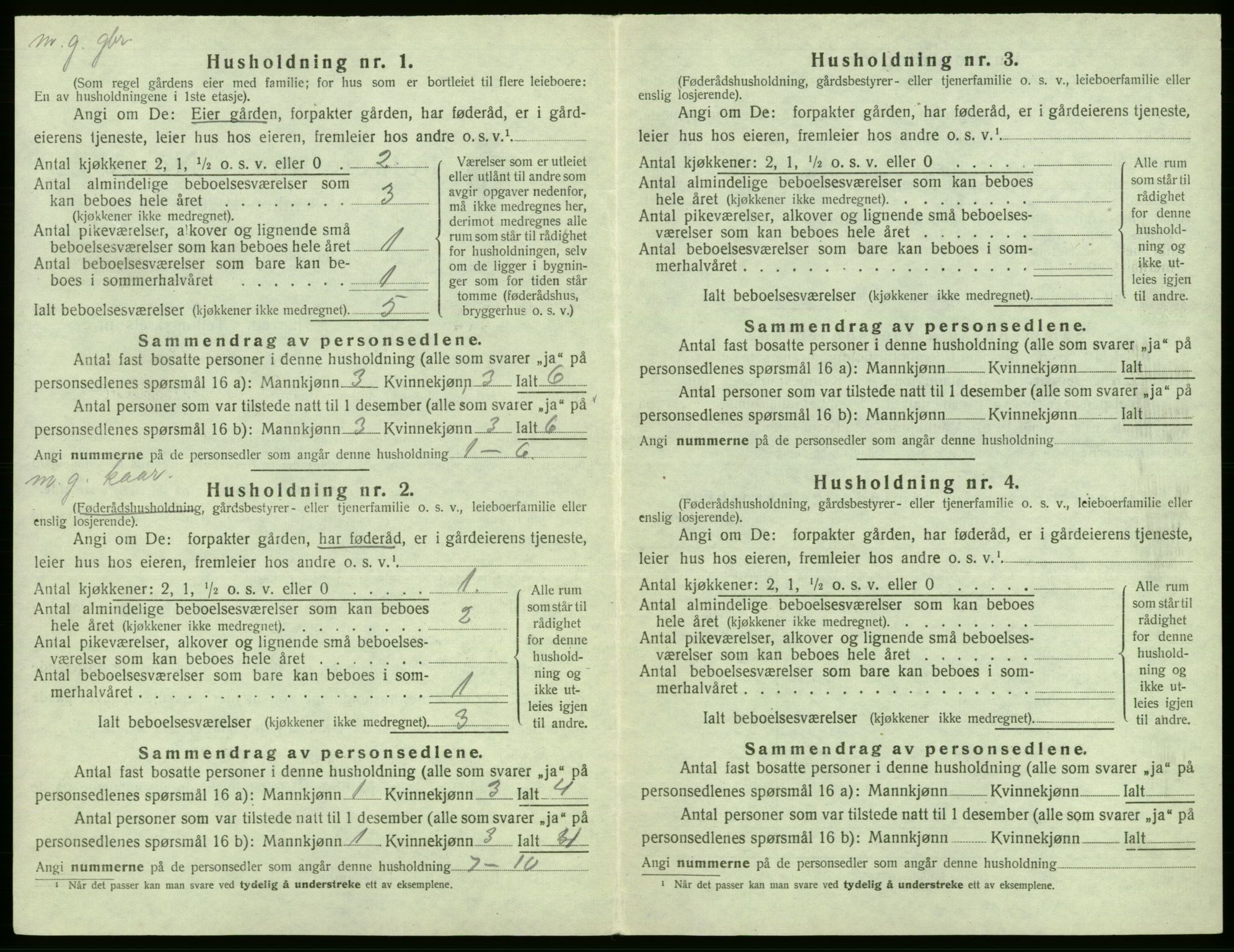 SAB, 1920 census for Fana, 1920, p. 531