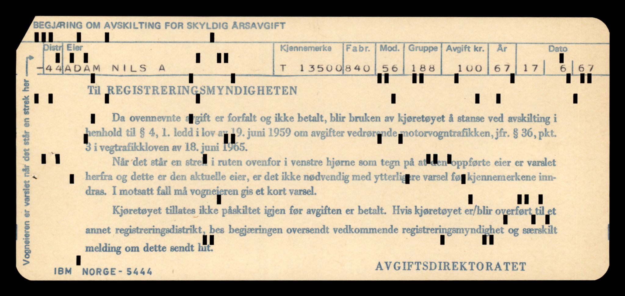 Møre og Romsdal vegkontor - Ålesund trafikkstasjon, AV/SAT-A-4099/F/Fe/L0039: Registreringskort for kjøretøy T 13361 - T 13530, 1927-1998, p. 2486