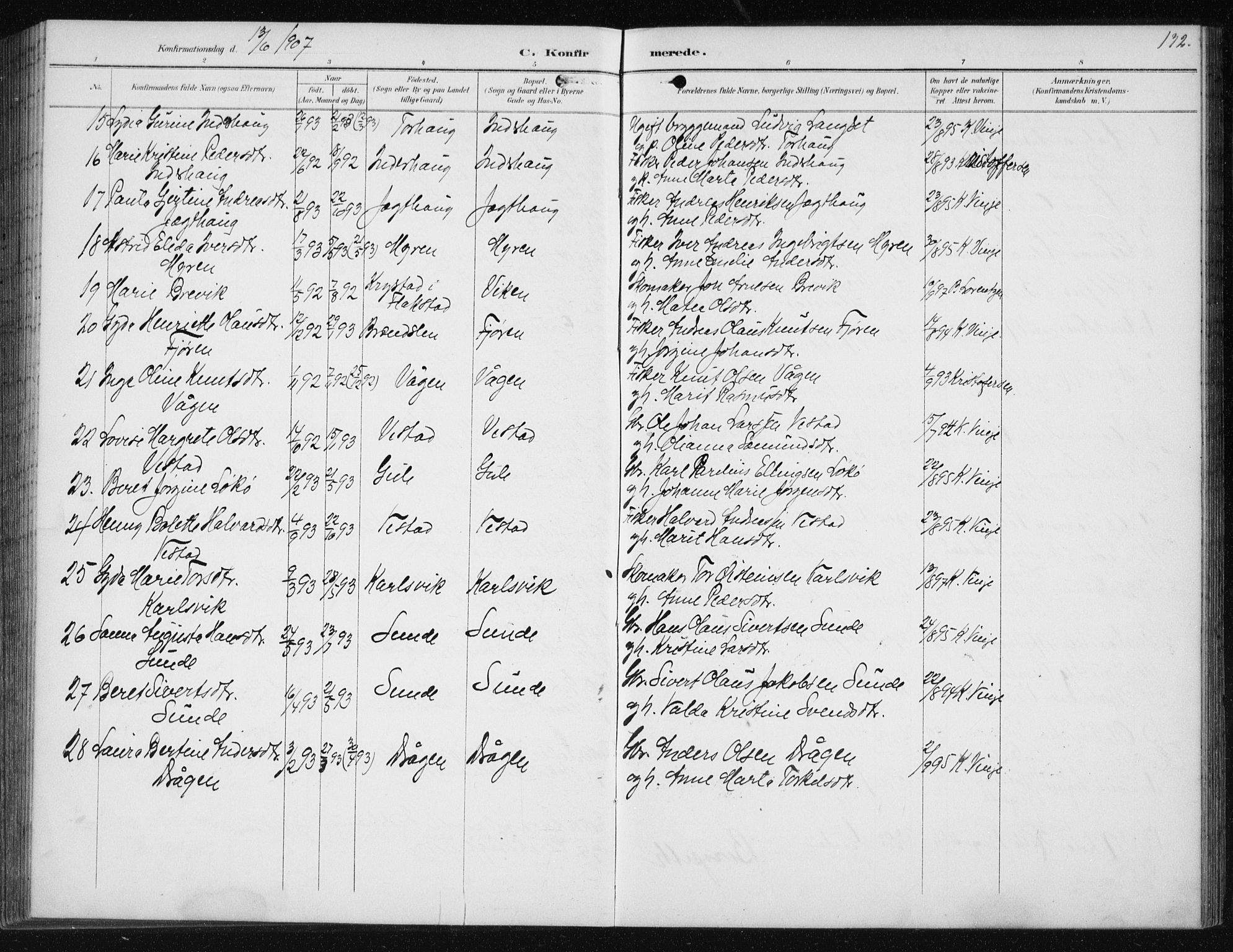 Ministerialprotokoller, klokkerbøker og fødselsregistre - Møre og Romsdal, AV/SAT-A-1454/566/L0773: Parish register (copy) no. 566C02, 1892-1909, p. 172