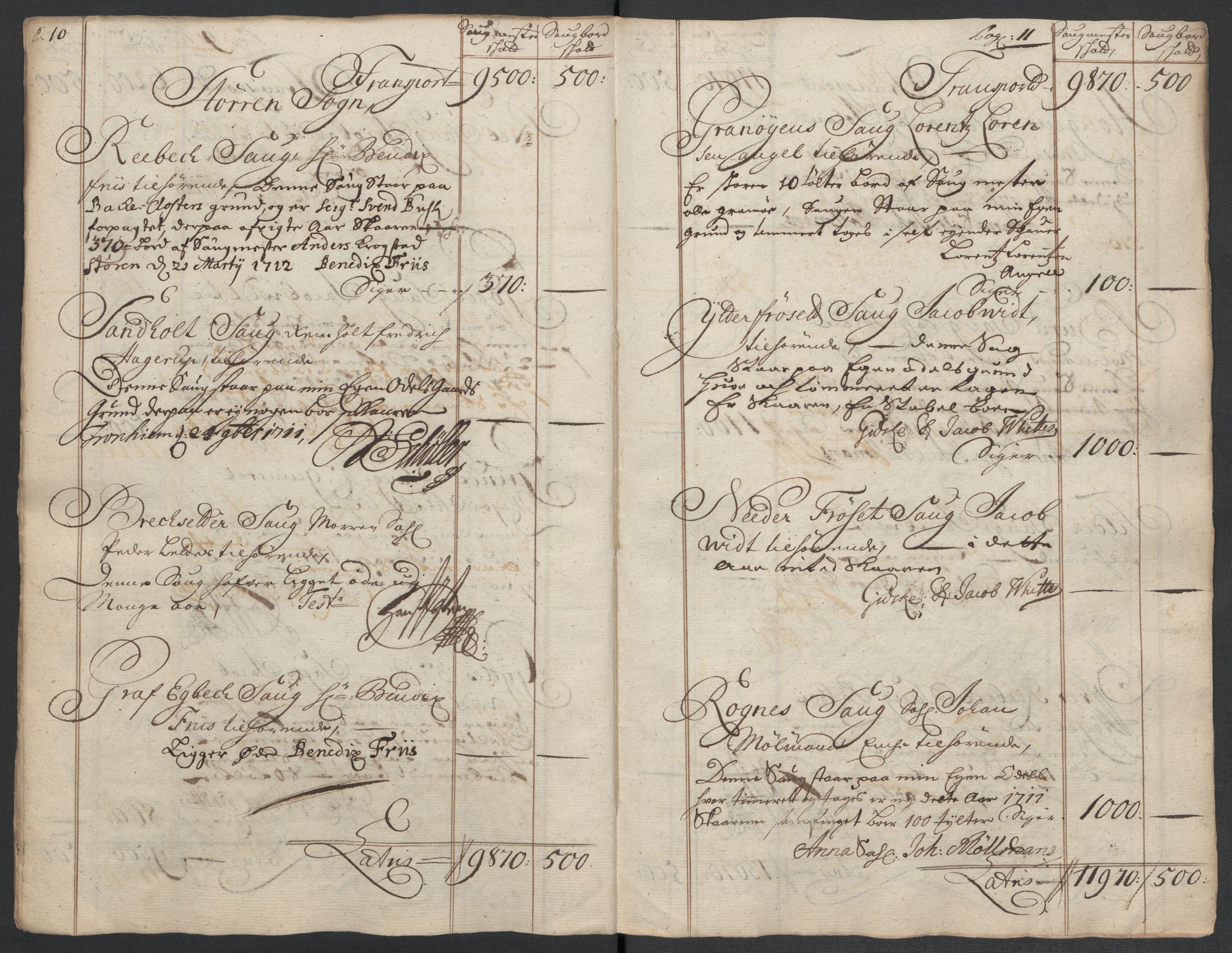 Rentekammeret inntil 1814, Reviderte regnskaper, Fogderegnskap, AV/RA-EA-4092/R60/L3961: Fogderegnskap Orkdal og Gauldal, 1711, p. 337