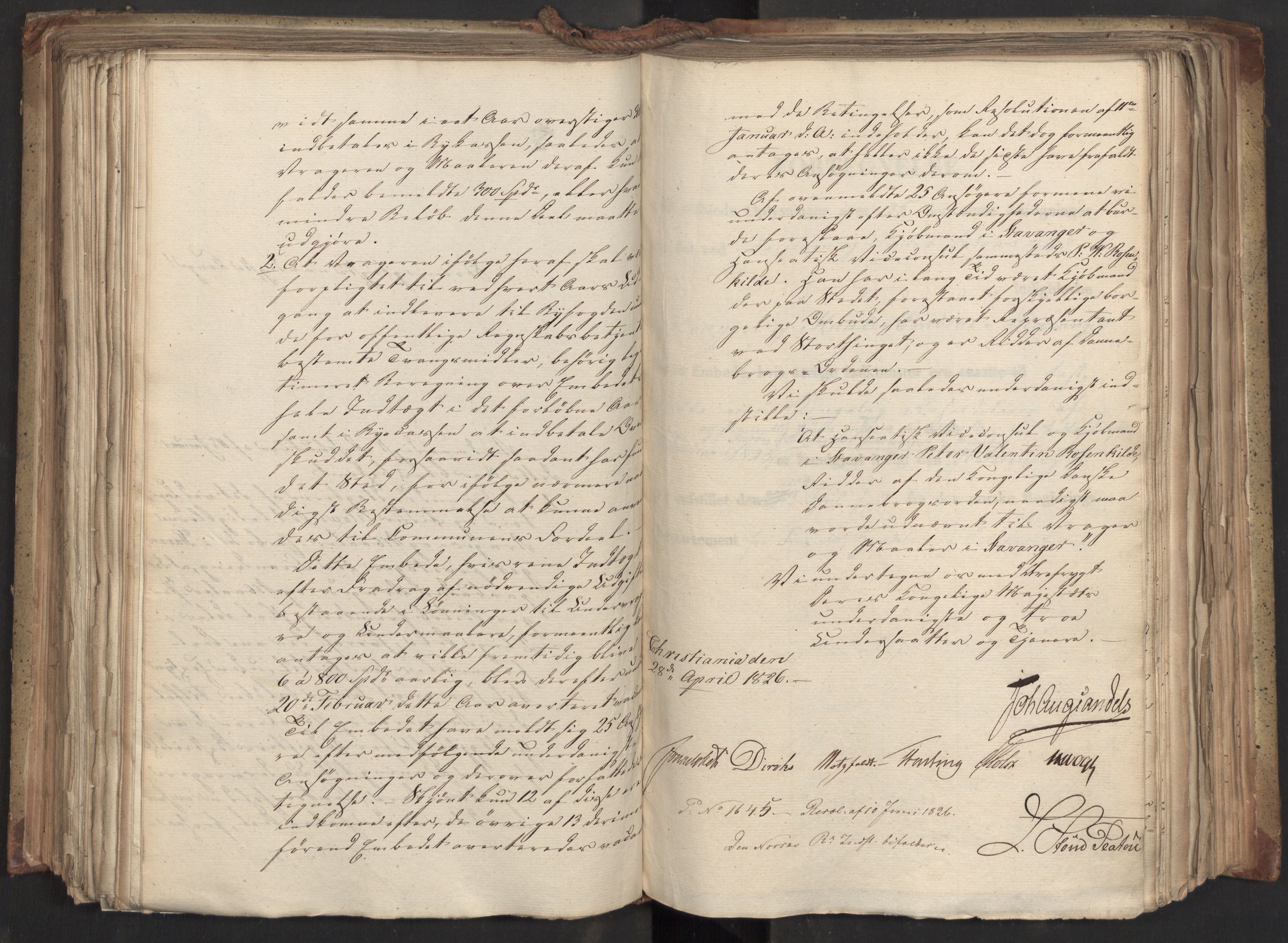 Statsrådsavdelingen i Stockholm, AV/RA-S-1003/D/Da/L0046: Regjeringsinnstillinger nr. 3308-3500, 1826, p. 249