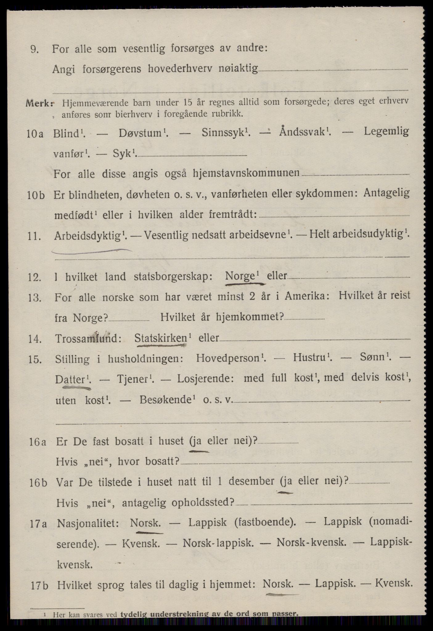 SAT, 1920 census for Å, 1920, p. 5031