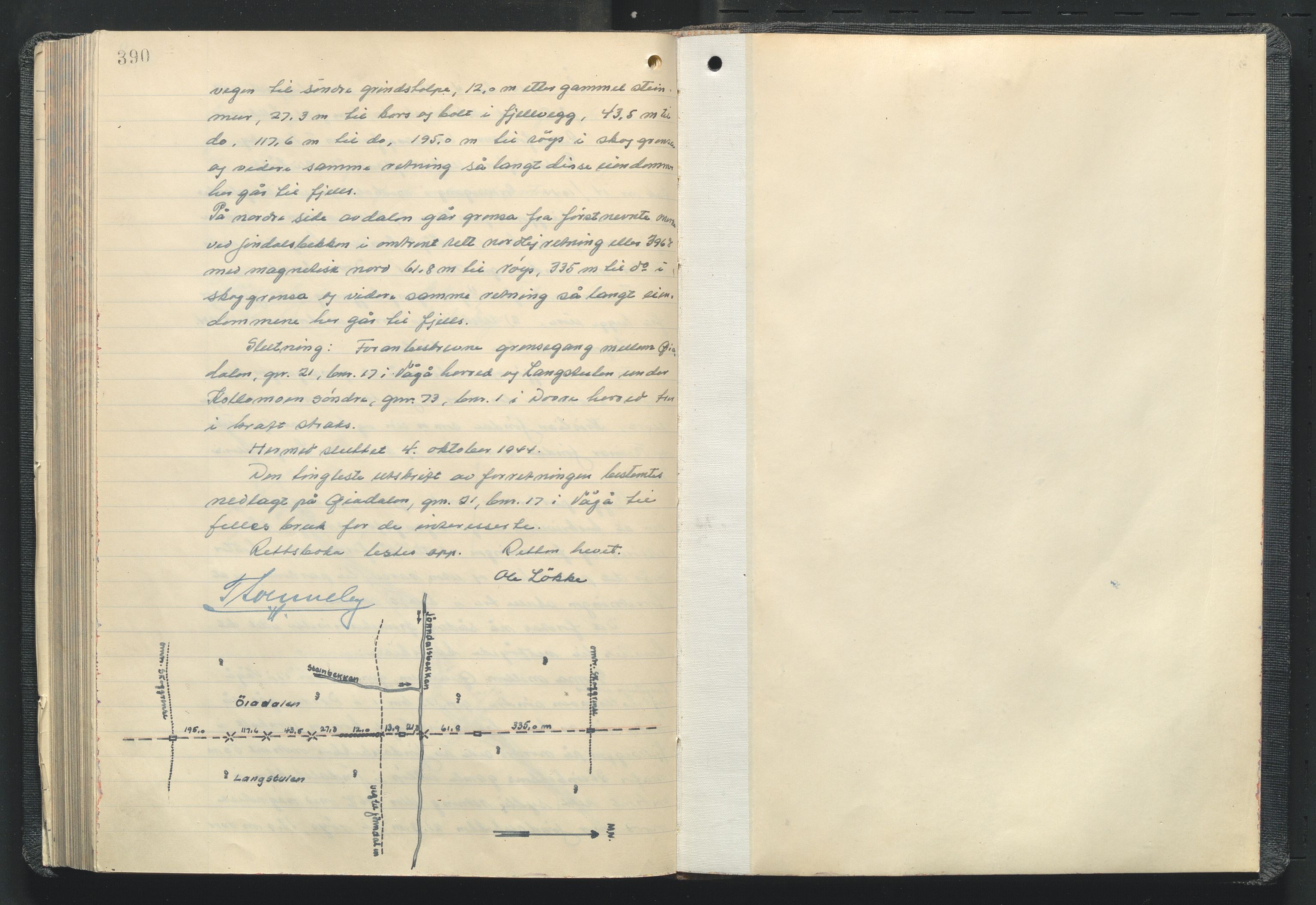 Utskiftningsformannen i Oppland fylke, AV/SAH-JORDSKIFTEO-001/G/Ga/L0012/0001: Rettsbøker / Rettsbok - protokoll nr. 23, 1937-1944, p. 390