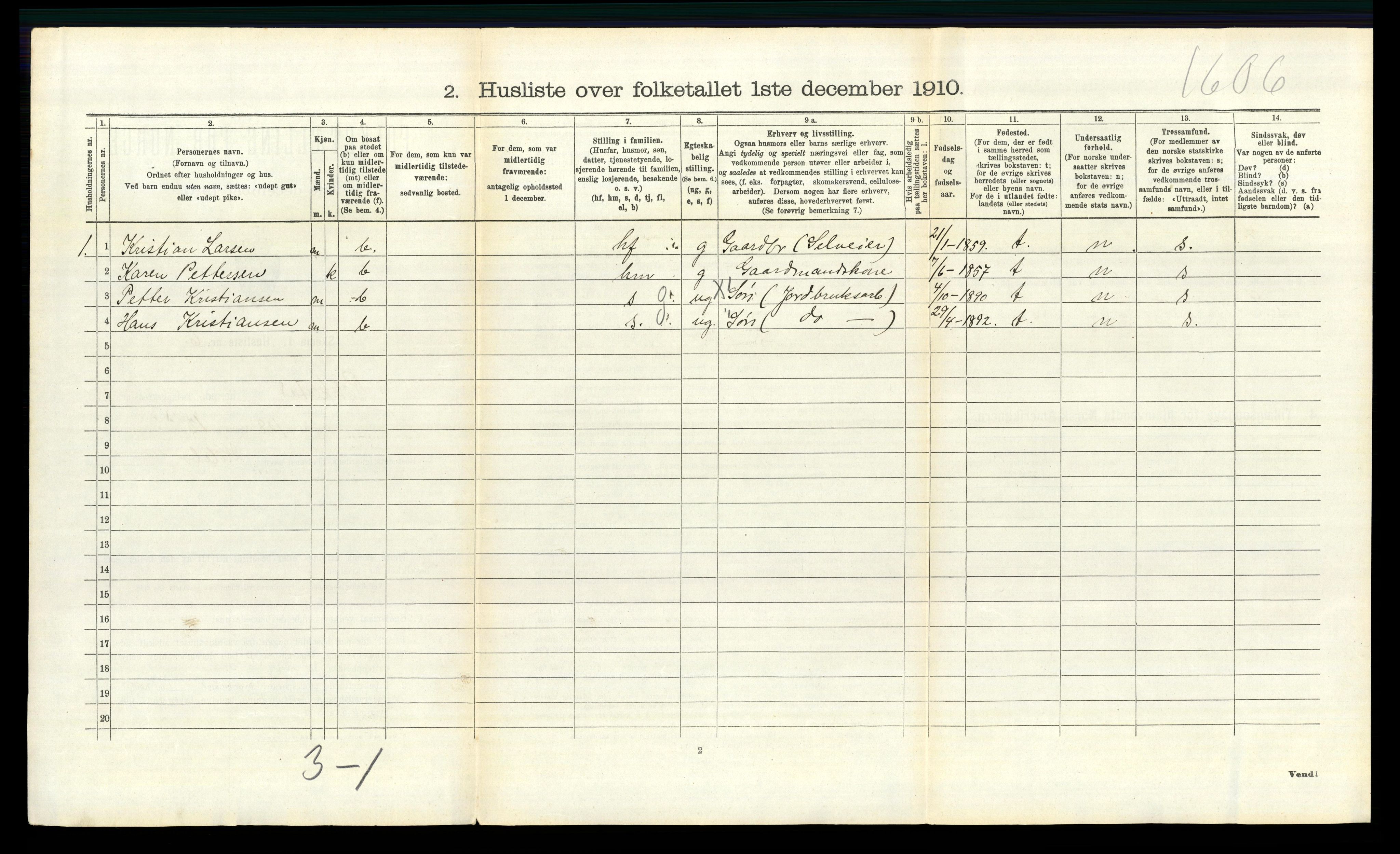 RA, 1910 census for Rakkestad, 1910, p. 1228