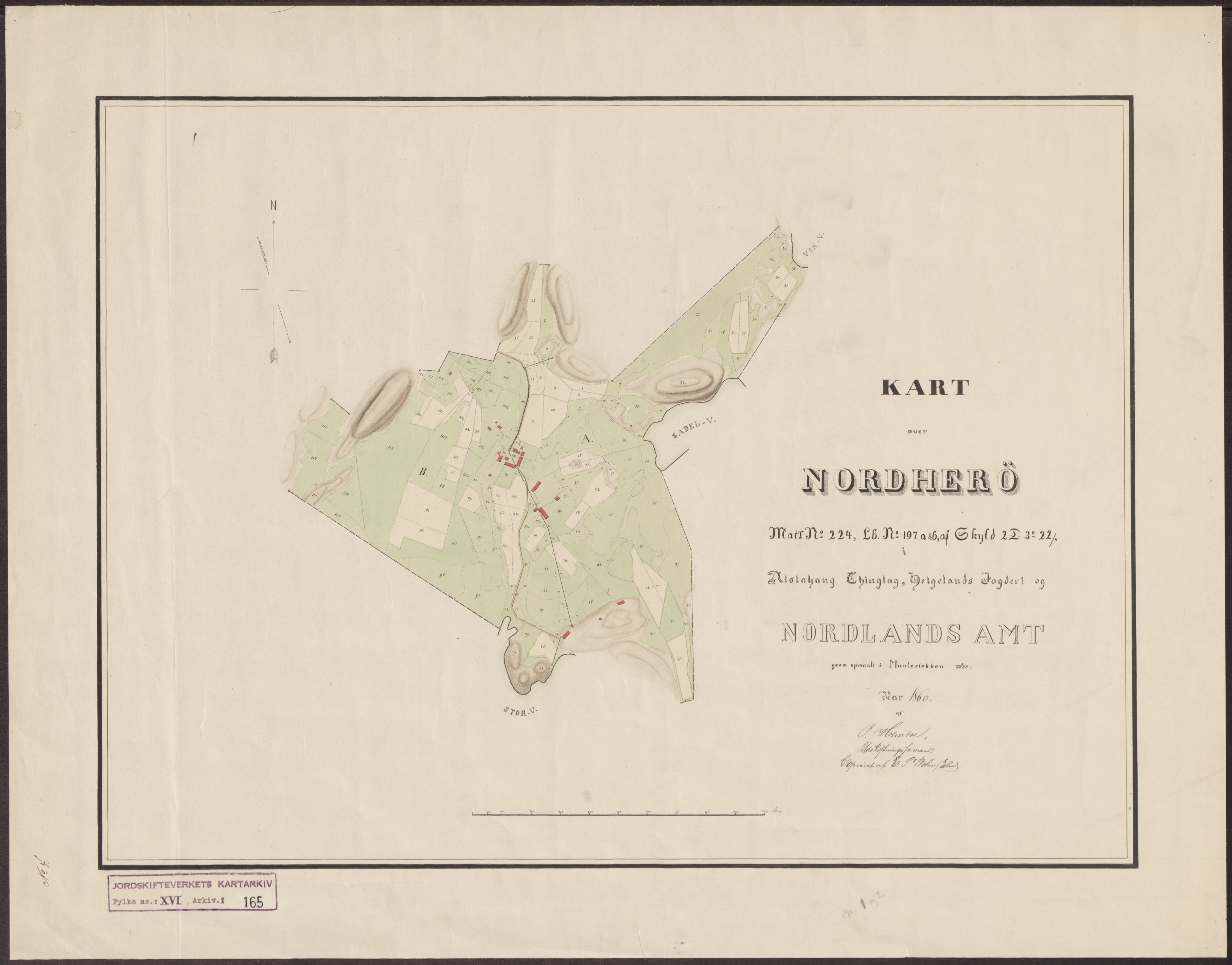 Jordskifteverkets kartarkiv, AV/RA-S-3929/T, 1859-1988, p. 258