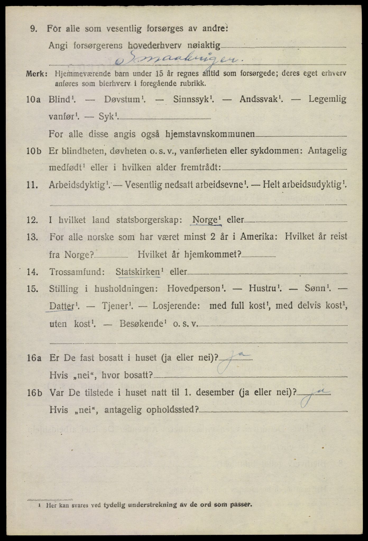 SAKO, 1920 census for Bø (Telemark), 1920, p. 6393