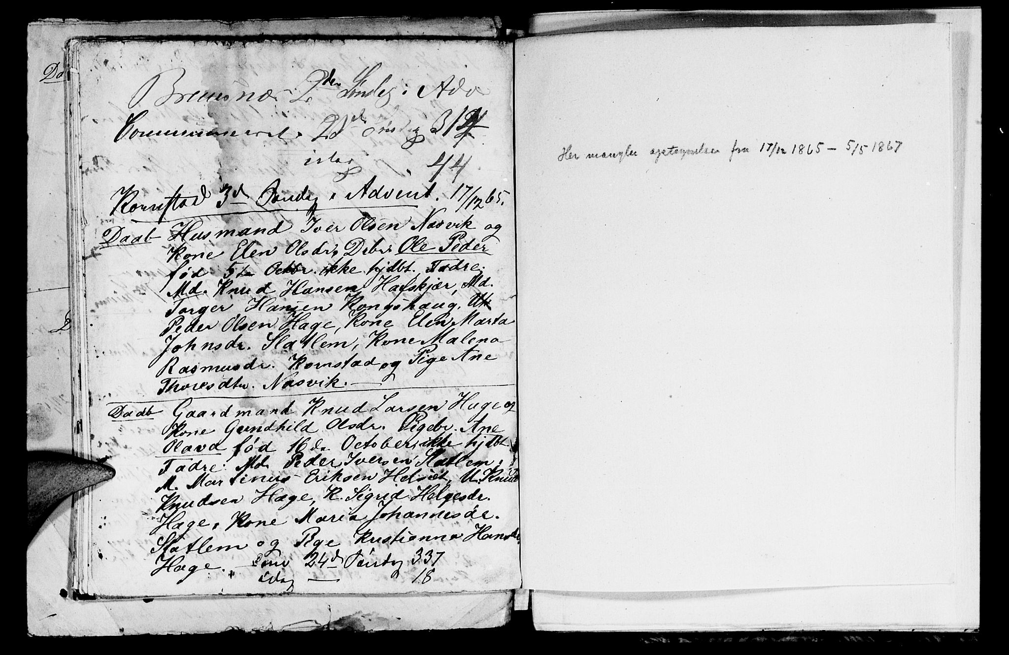 Ministerialprotokoller, klokkerbøker og fødselsregistre - Møre og Romsdal, AV/SAT-A-1454/568/L0813: Parish register draft no. 568C03, 1856-1870