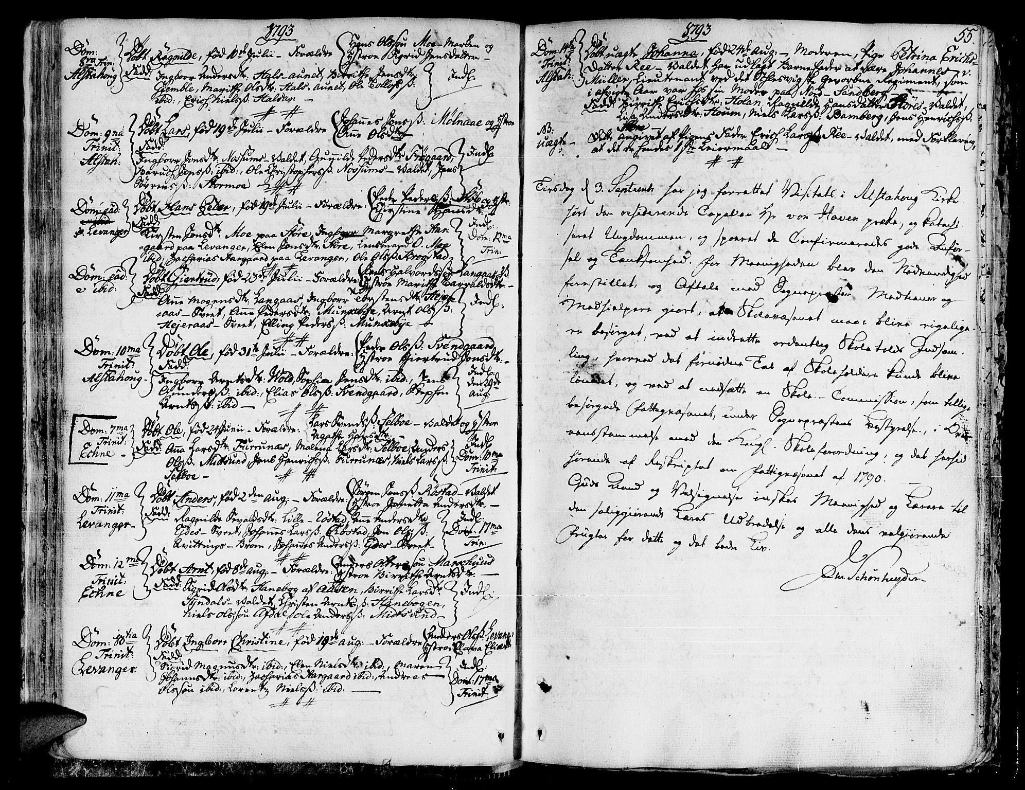 Ministerialprotokoller, klokkerbøker og fødselsregistre - Nord-Trøndelag, SAT/A-1458/717/L0142: Parish register (official) no. 717A02 /1, 1783-1809, p. 55