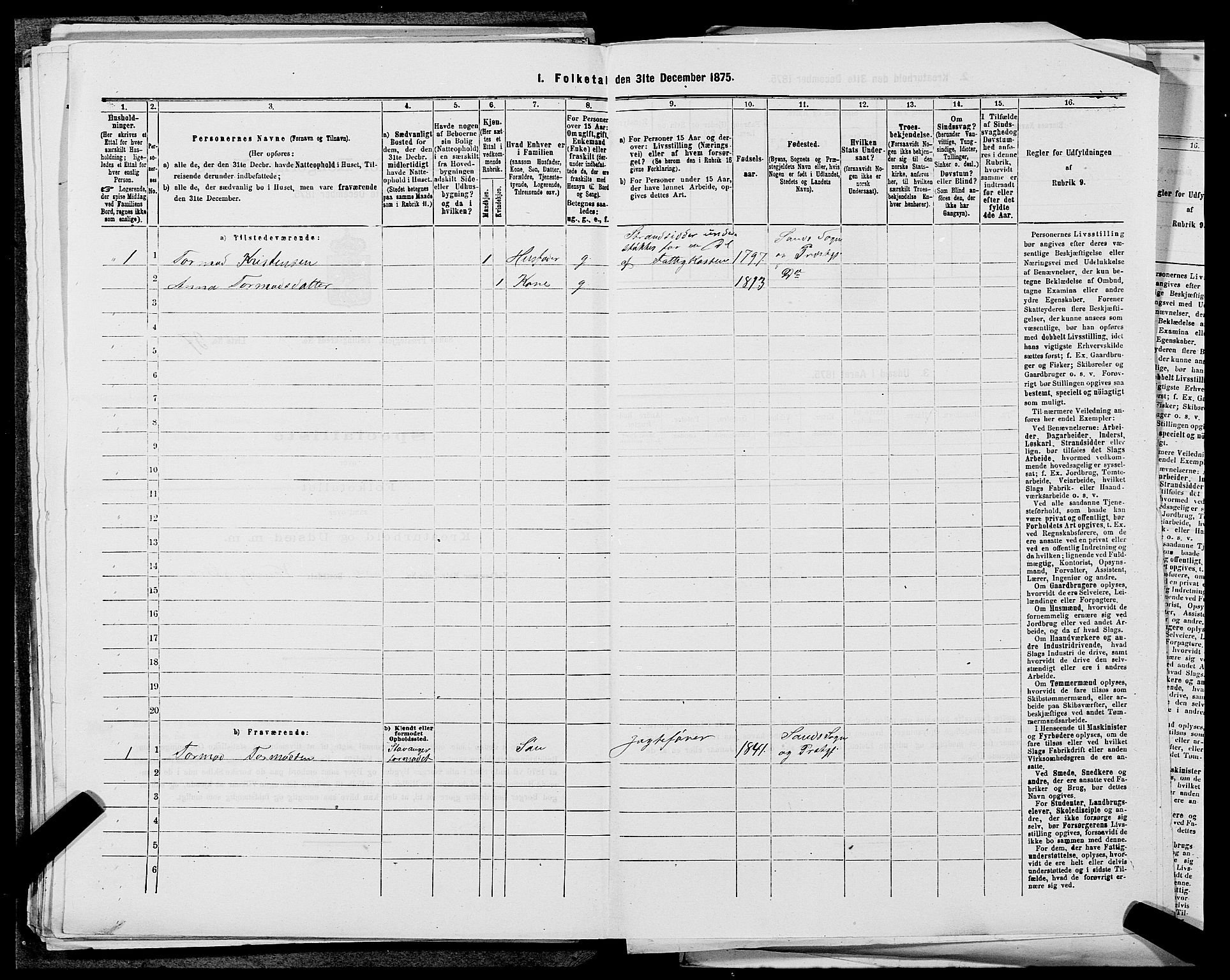 SAST, 1875 census for 1136P Sand, 1875, p. 135