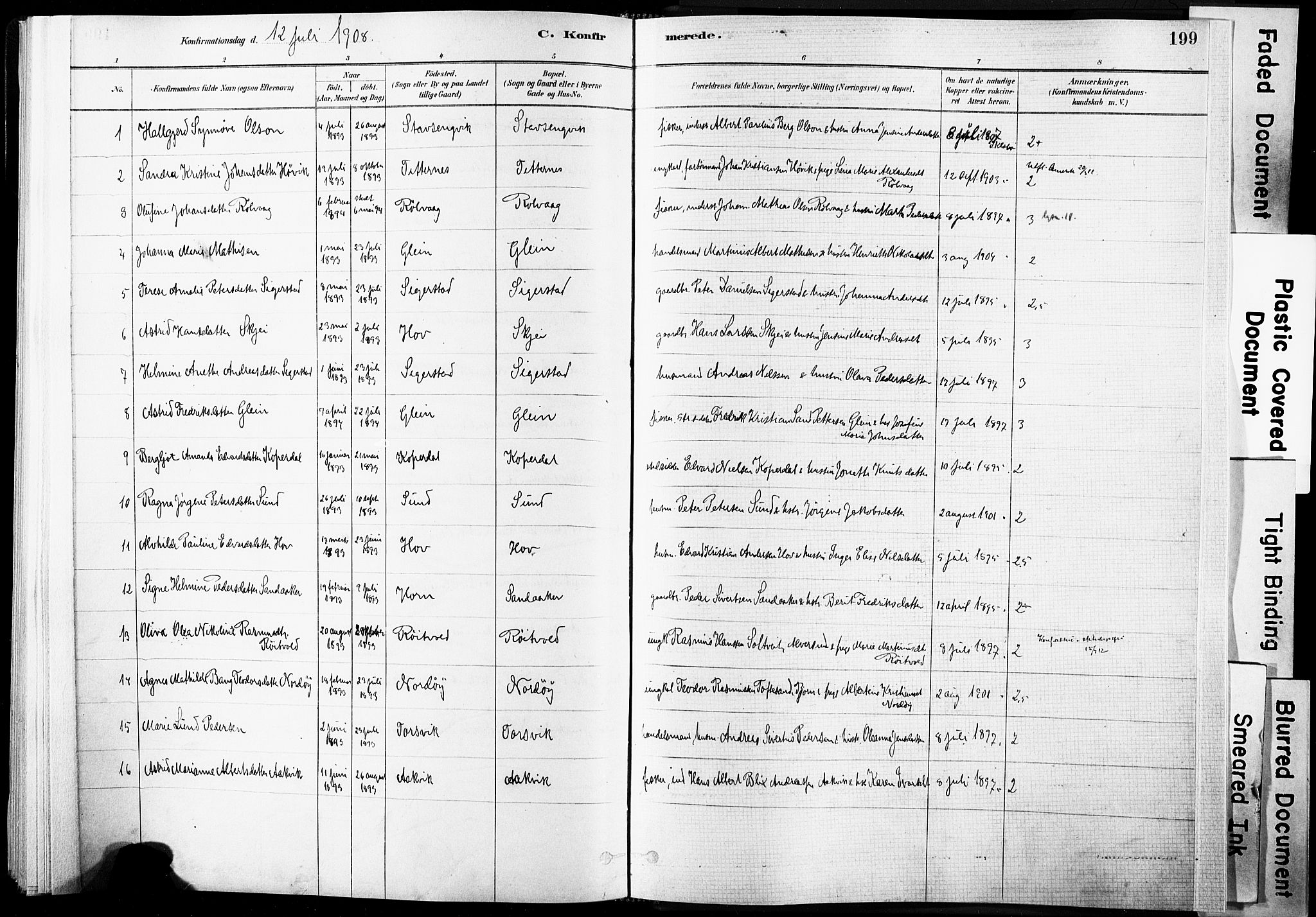 Ministerialprotokoller, klokkerbøker og fødselsregistre - Nordland, AV/SAT-A-1459/835/L0525: Parish register (official) no. 835A03I, 1881-1910, p. 199