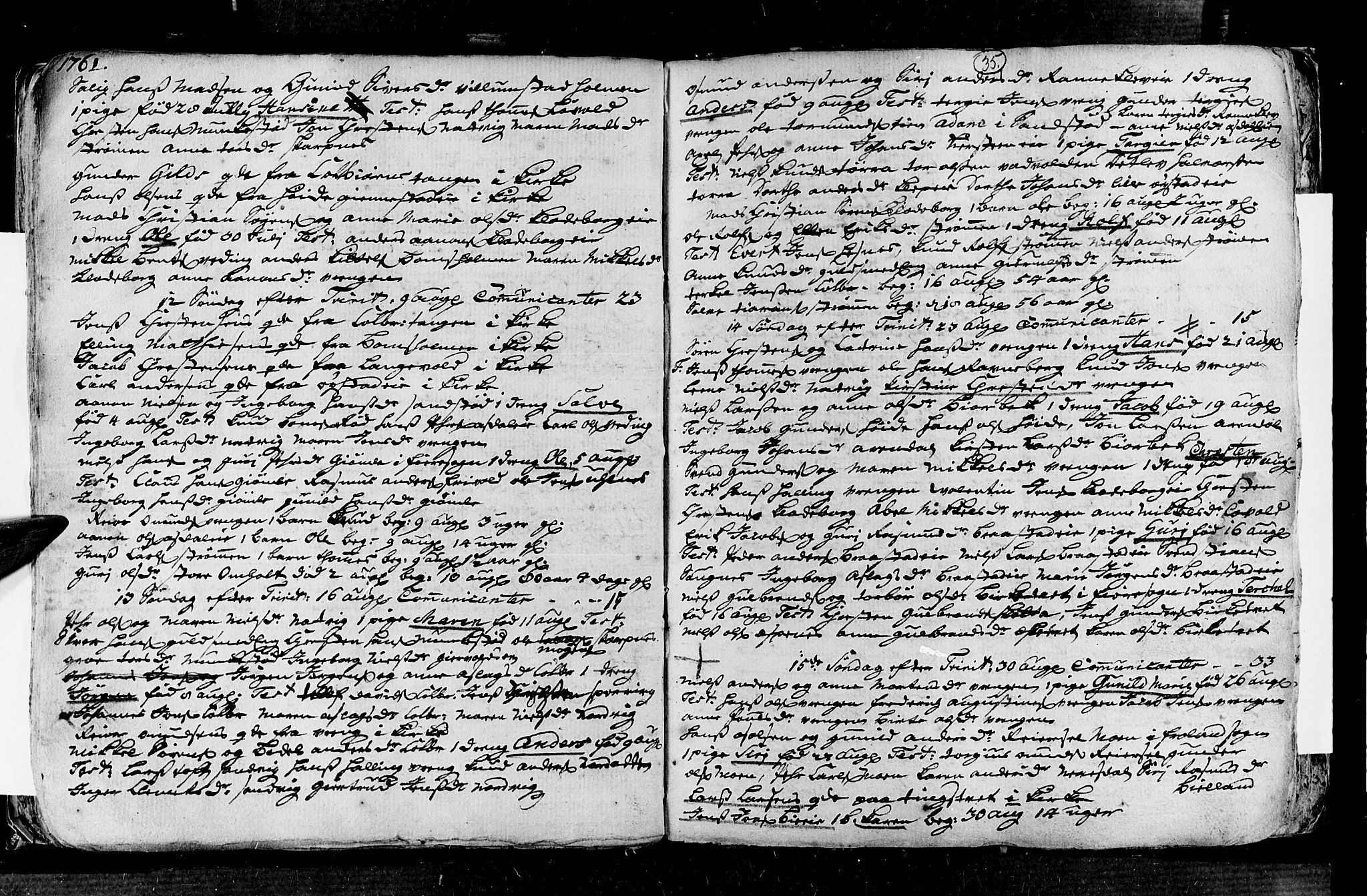 Øyestad sokneprestkontor, AV/SAK-1111-0049/F/Fa/L0006: Parish register (official) no. A 6, 1758-1776, p. 35