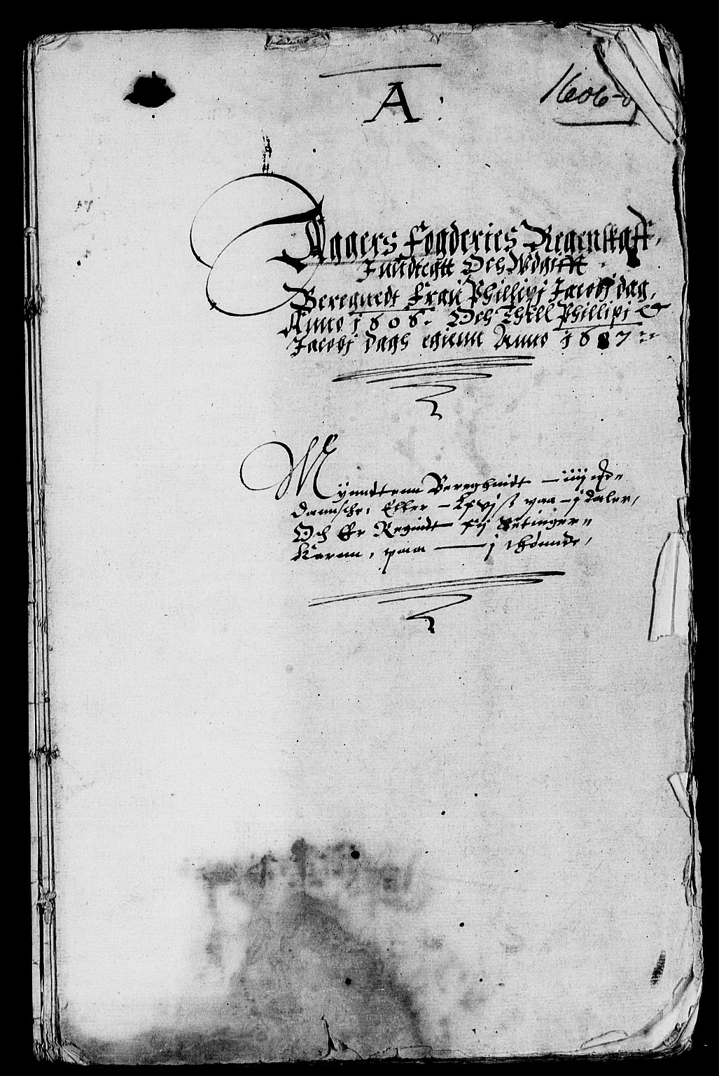 Rentekammeret inntil 1814, Reviderte regnskaper, Lensregnskaper, RA/EA-5023/R/Rb/Rba/L0022: Akershus len, 1606-1607