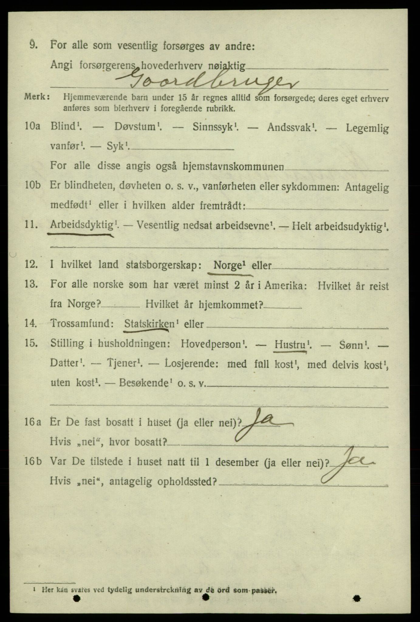 SAB, 1920 census for Kvinnherad, 1920, p. 6707