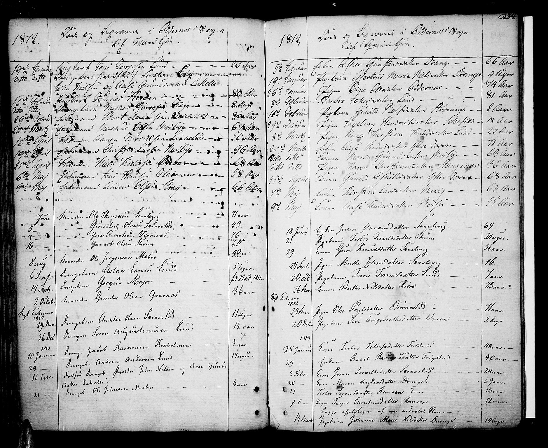 Oddernes sokneprestkontor, SAK/1111-0033/F/Fa/Faa/L0004: Parish register (official) no. A 4, 1764-1820, p. 234