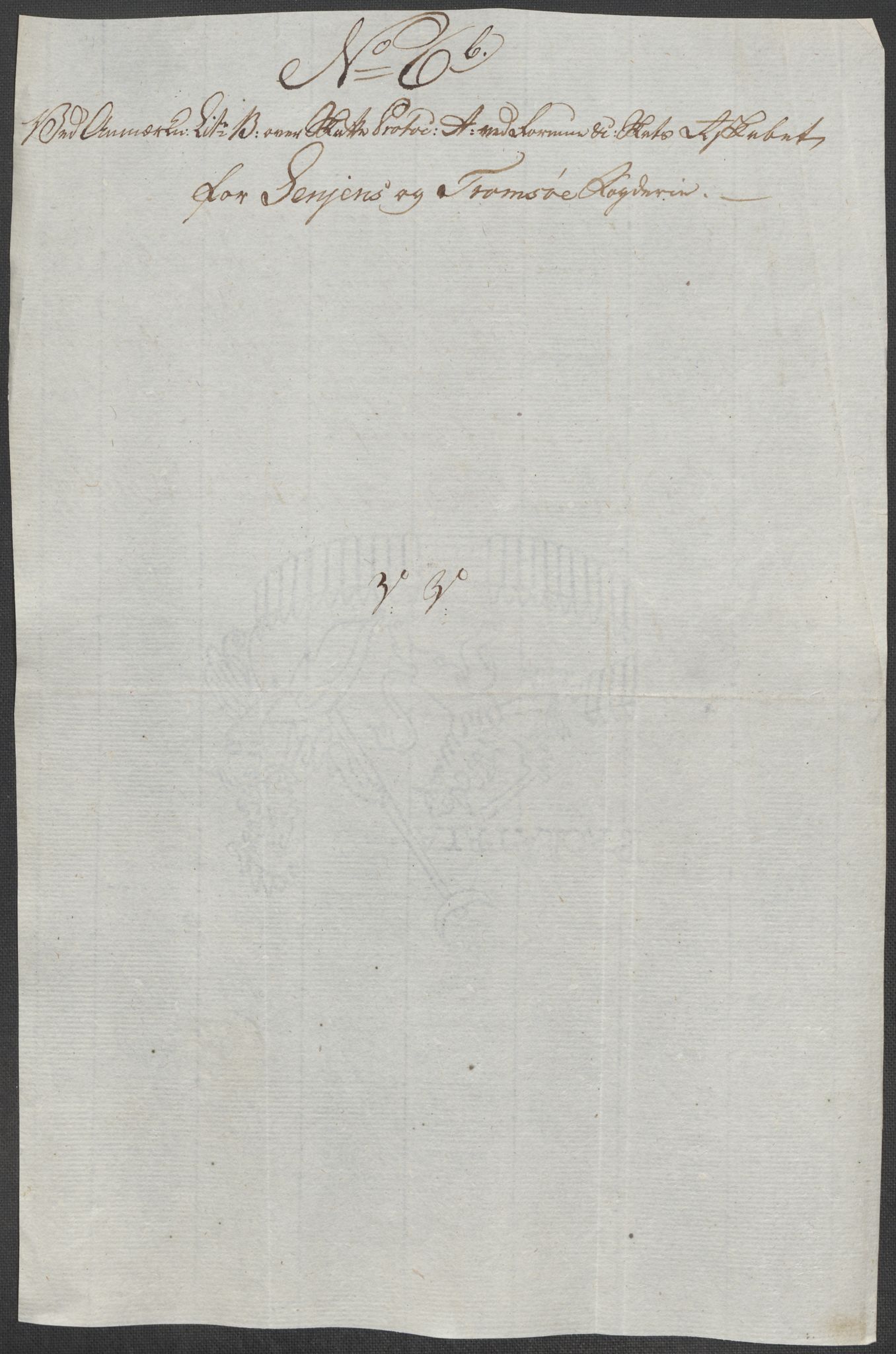 Rentekammeret inntil 1814, Reviderte regnskaper, Mindre regnskaper, AV/RA-EA-4068/Rf/Rfe/L0042:  Senja og Troms fogderi, 1789, p. 31