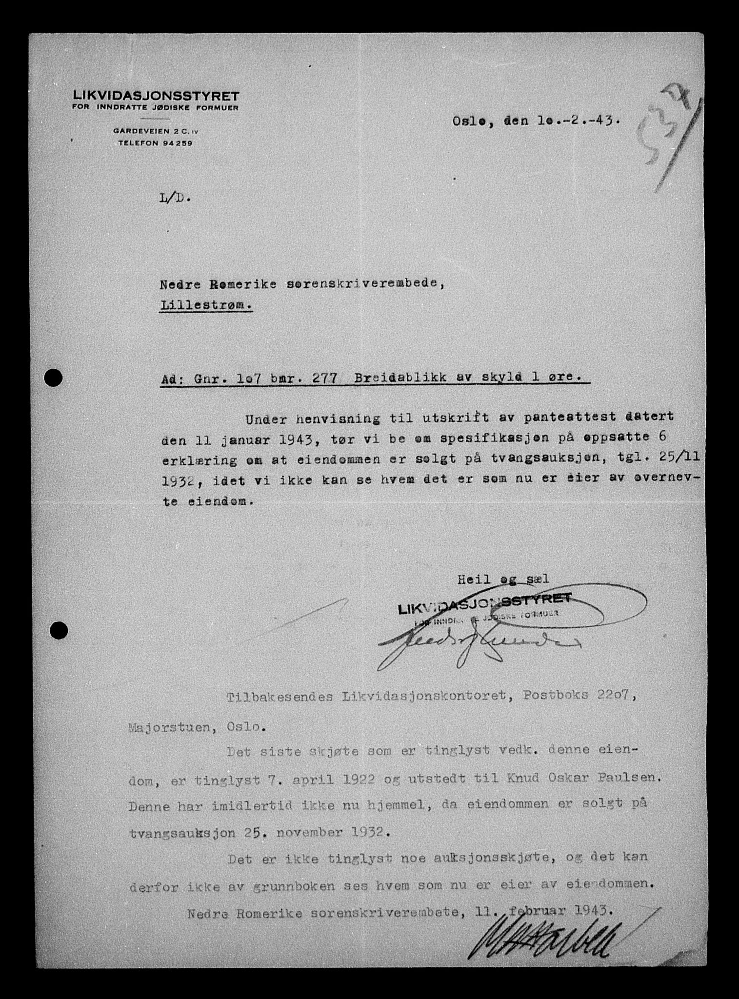Justisdepartementet, Tilbakeføringskontoret for inndratte formuer, AV/RA-S-1564/H/Hc/Hcc/L0927: --, 1945-1947, p. 216