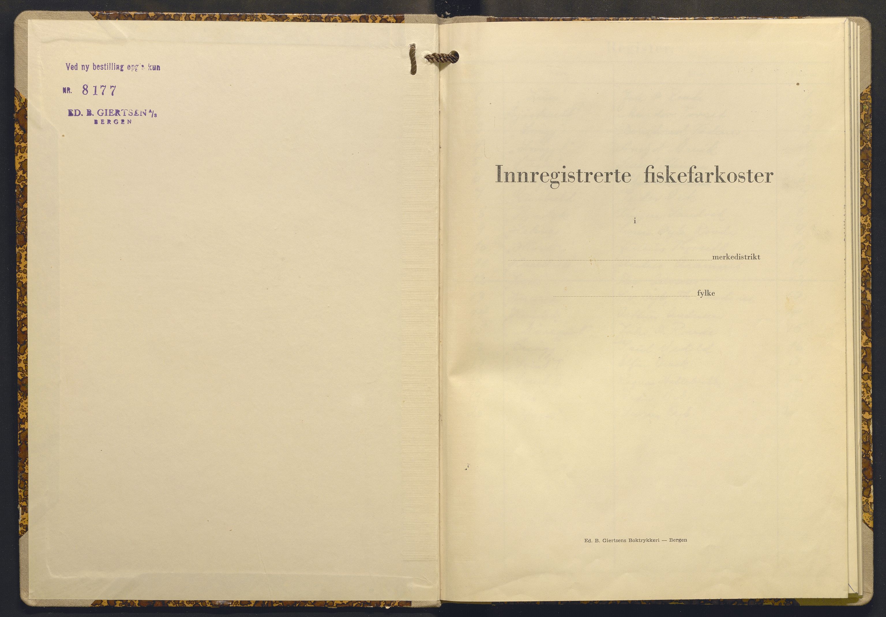 Fiskeridirektoratet - 1 Adm. ledelse - 13 Båtkontoret, AV/SAB-A-2003/I/Ia/Iaf/L0078: 135.0636/2 Merkeprotokoll - Rovde, 1954-1962