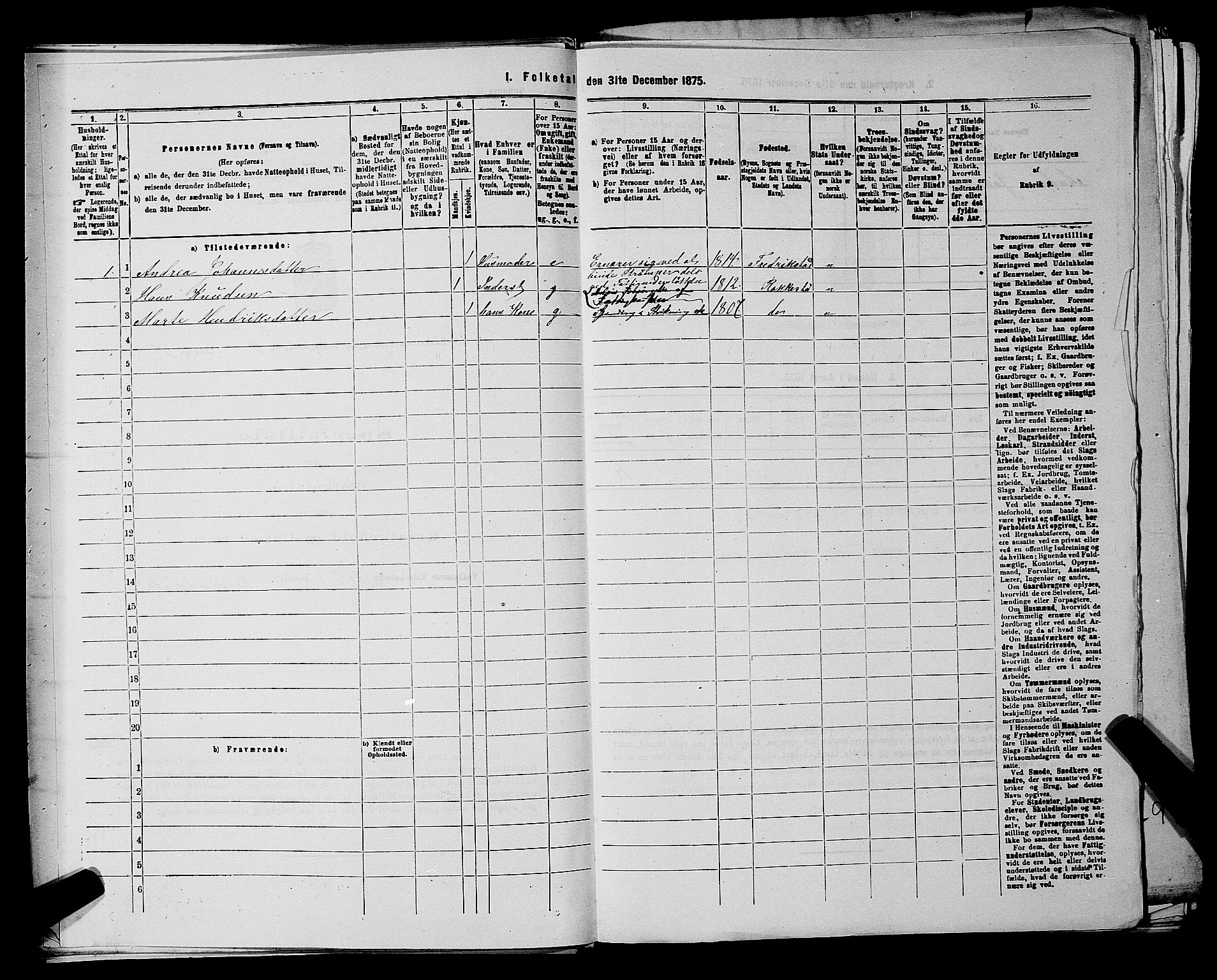 RA, 1875 census for 0128P Rakkestad, 1875, p. 1411