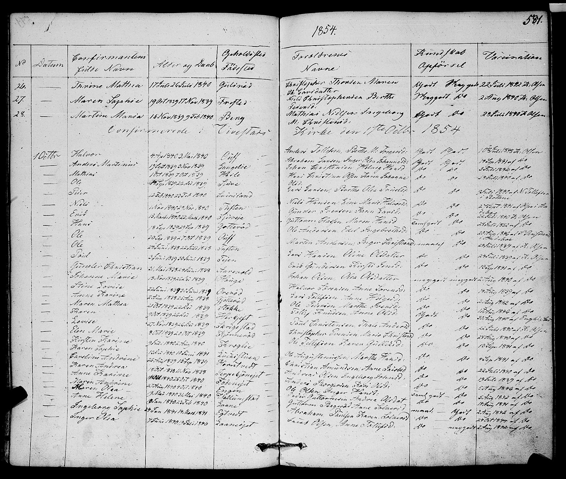 Ramnes kirkebøker, AV/SAKO-A-314/F/Fa/L0005: Parish register (official) no. I 5, 1841-1861, p. 580-581