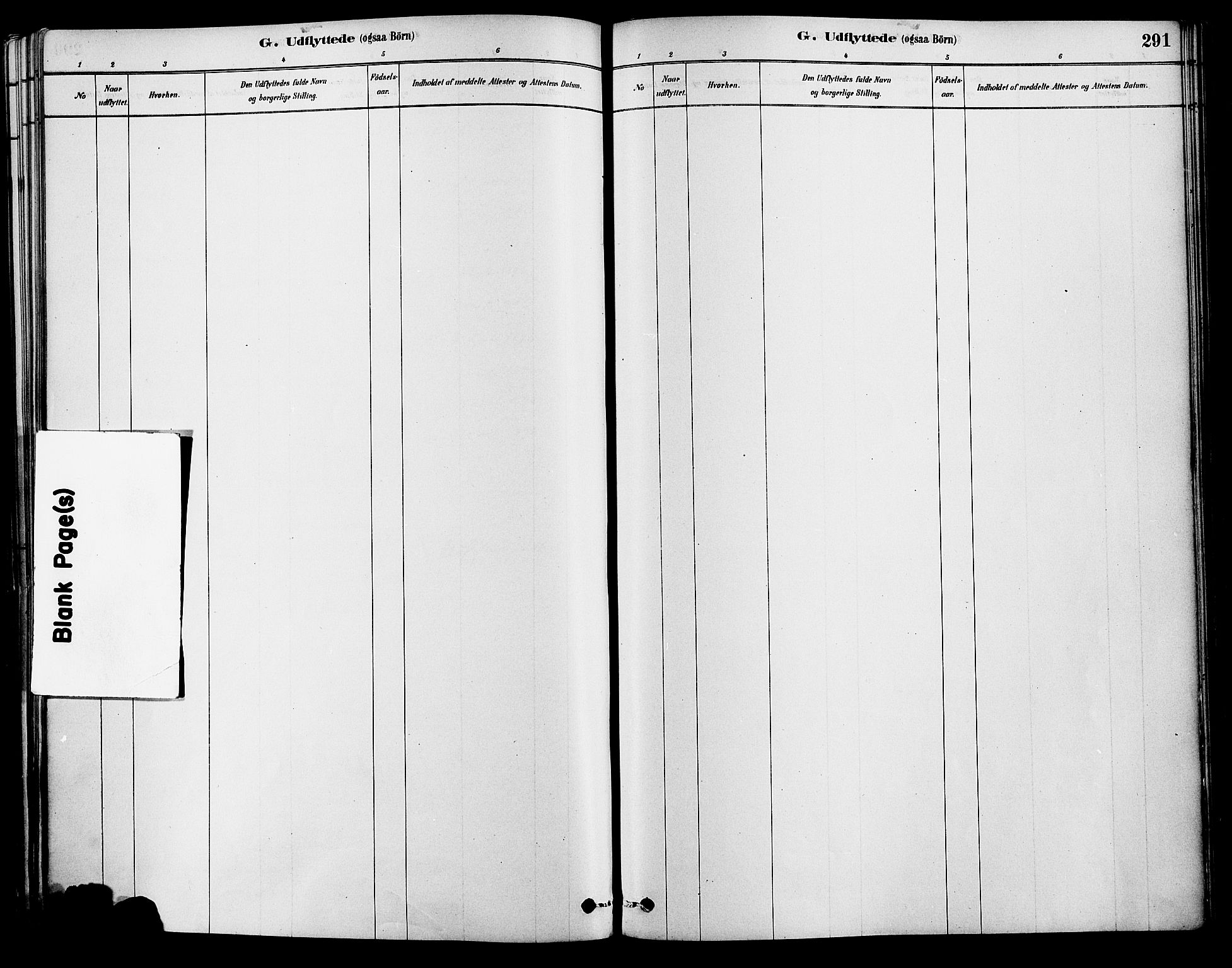 Tromøy sokneprestkontor, AV/SAK-1111-0041/F/Fa/L0009: Parish register (official) no. A 9, 1878-1896, p. 291